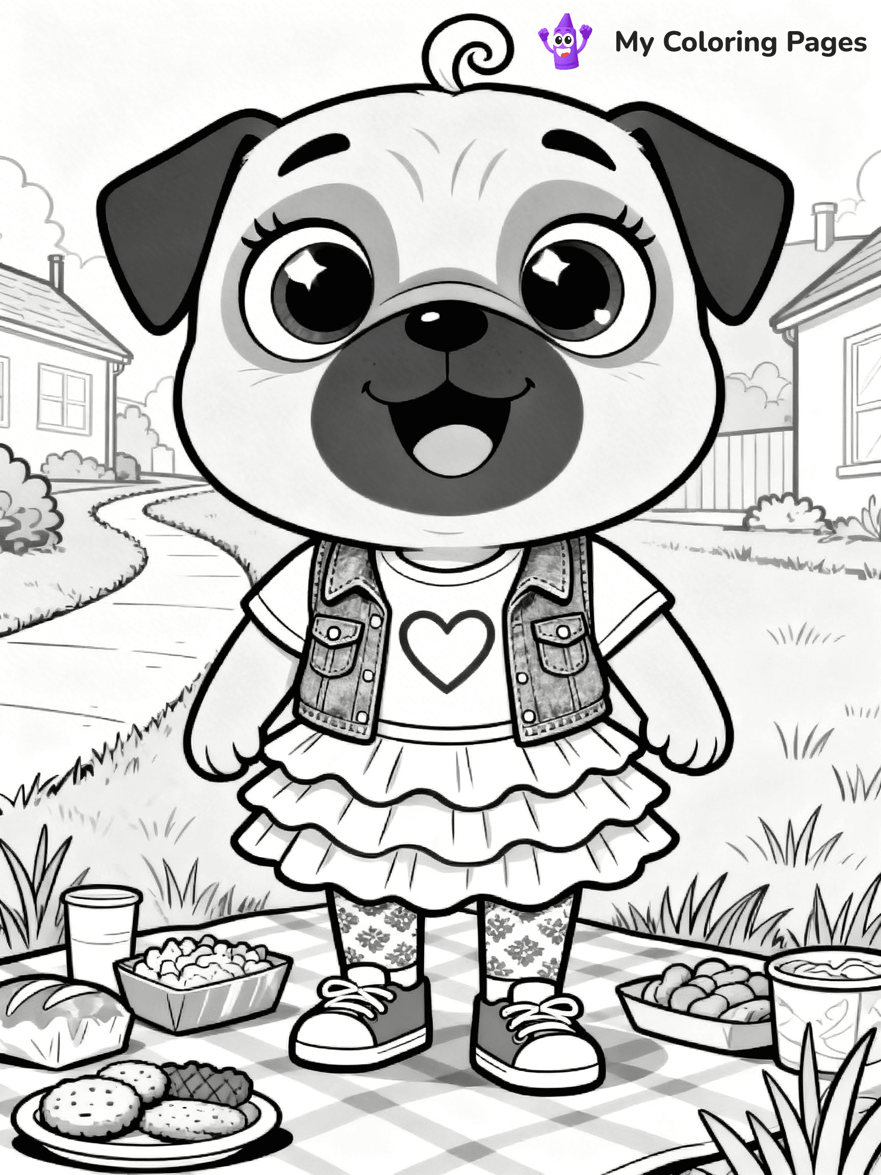 Chip And Potato Coloring Pages - 12