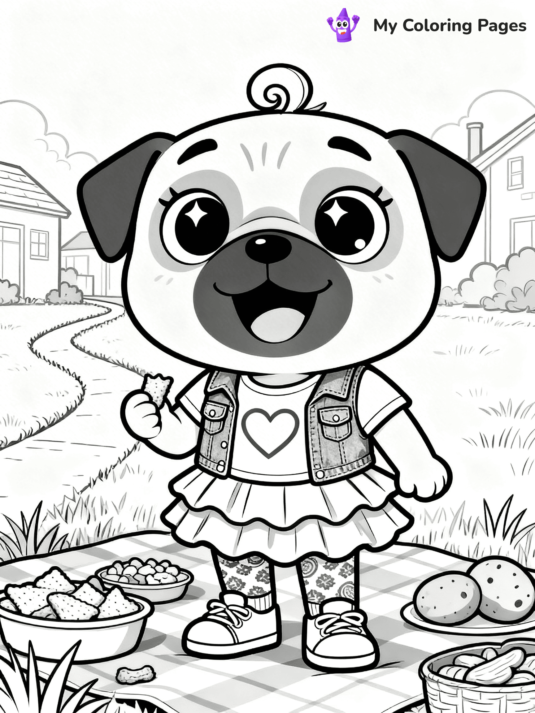 Chip And Potato Coloring Pages - 10