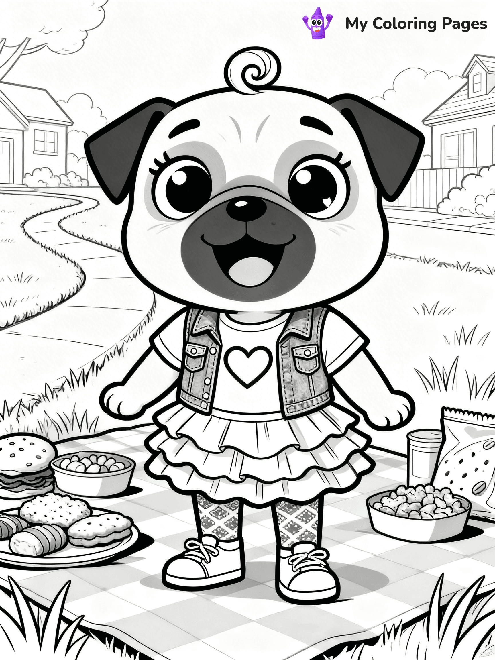 Chip And Potato Coloring Pages - 9