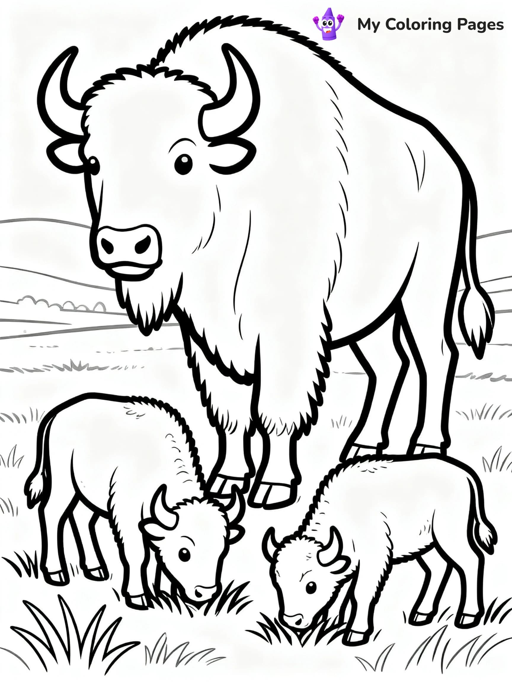 Bison Coloring Pages - 19