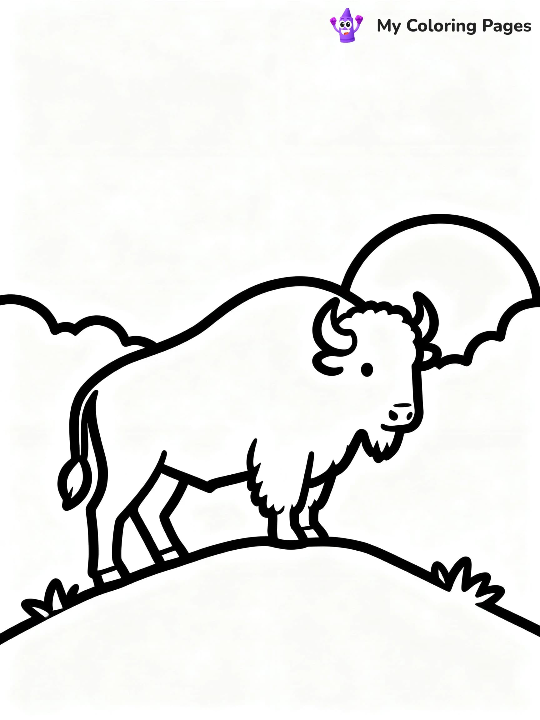 Bison Coloring Pages - 17