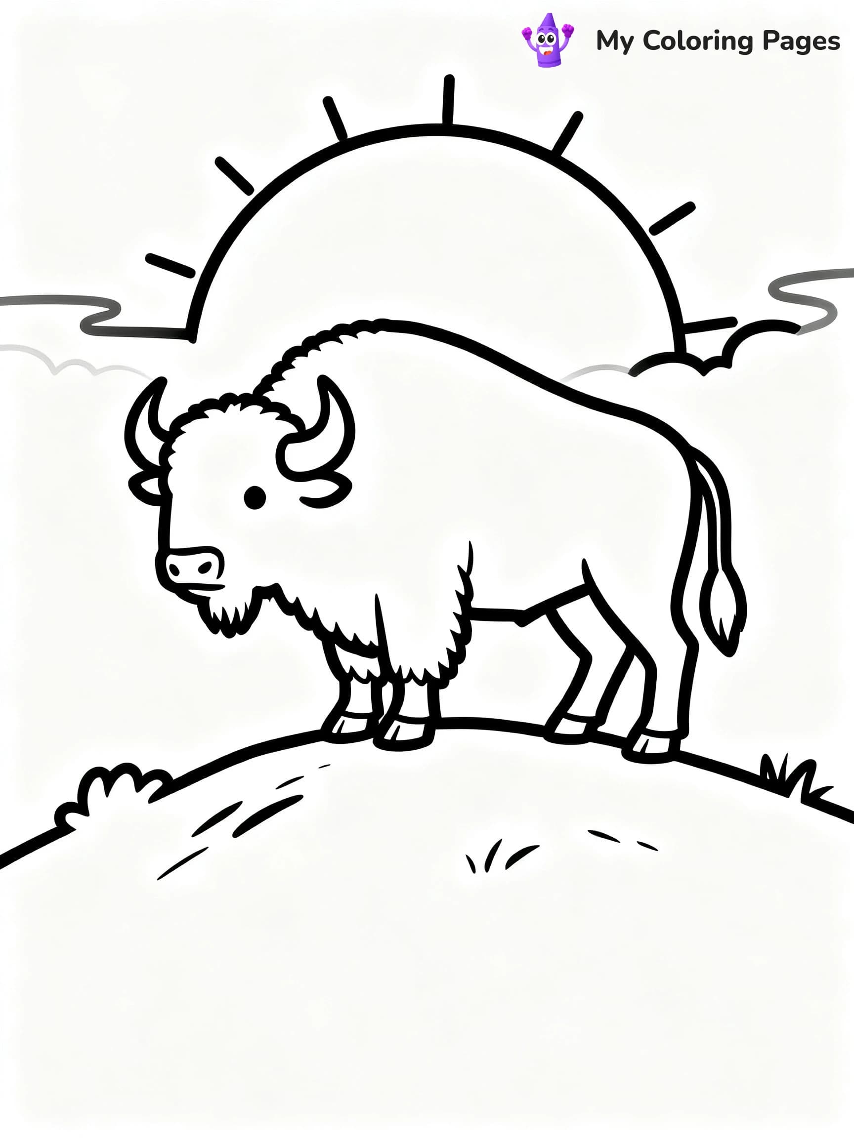 Bison Coloring Pages - 16