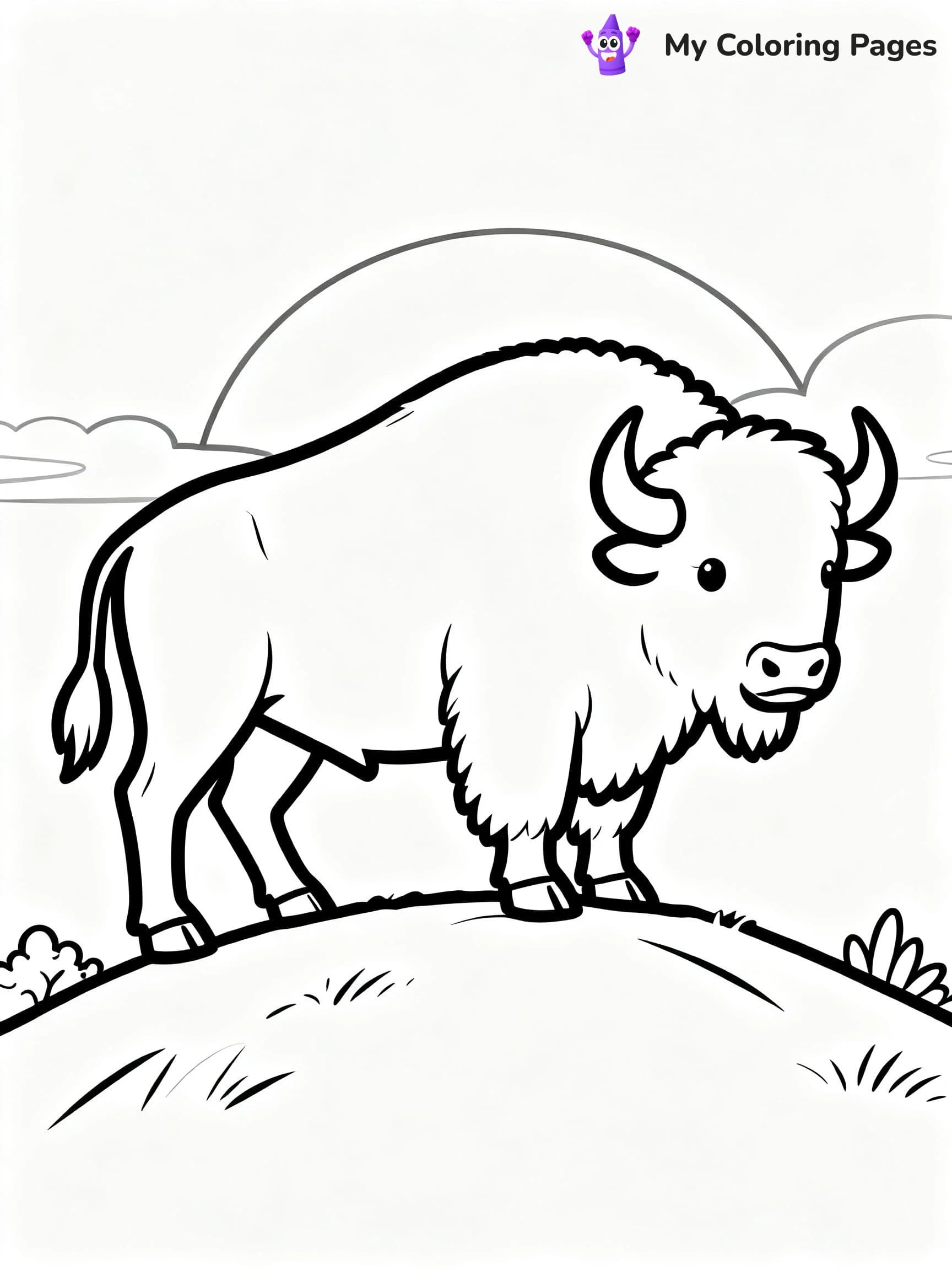 Bison Coloring Pages - 14
