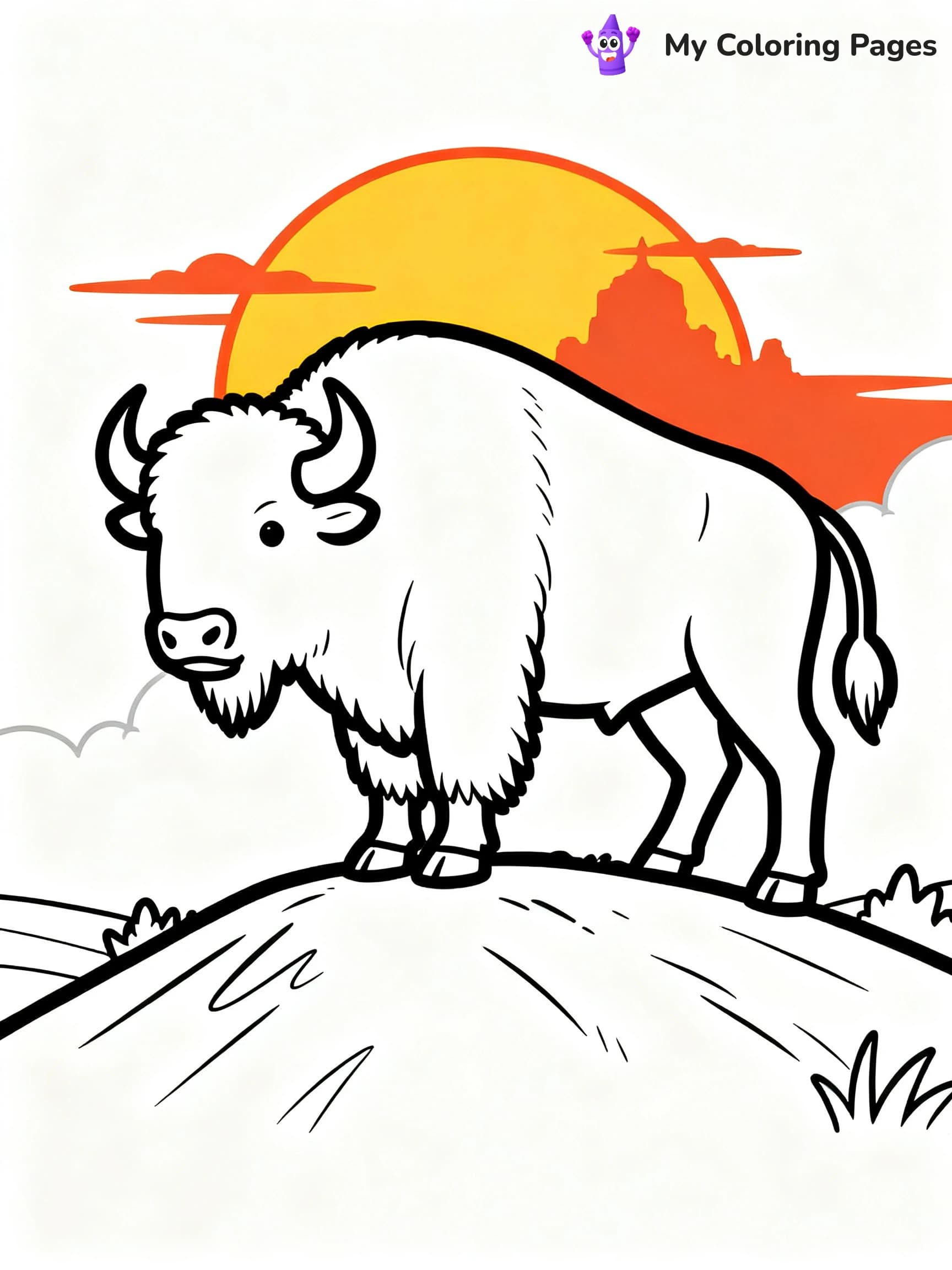Bison Coloring Pages - 13