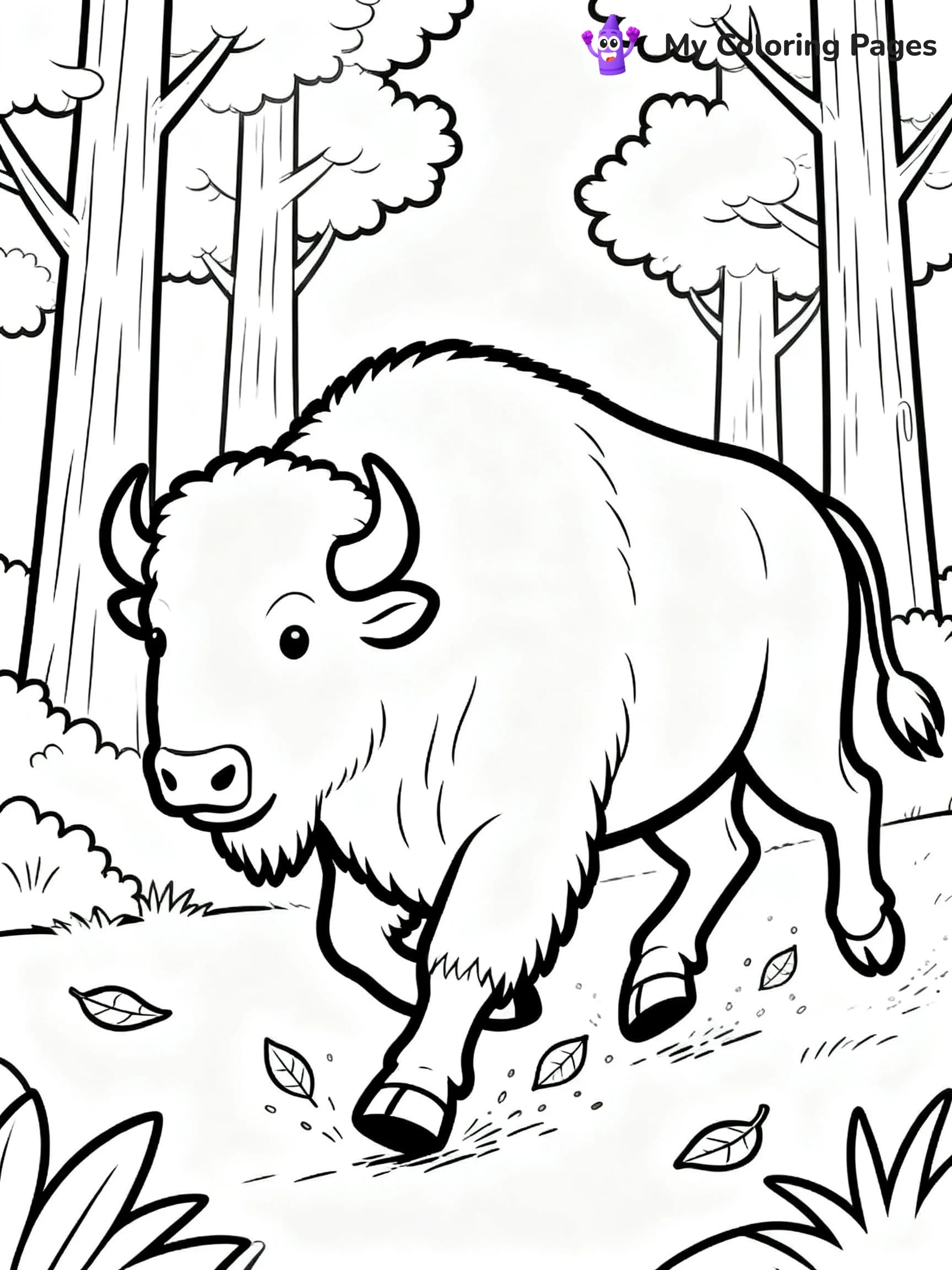 Bison Coloring Pages - 11