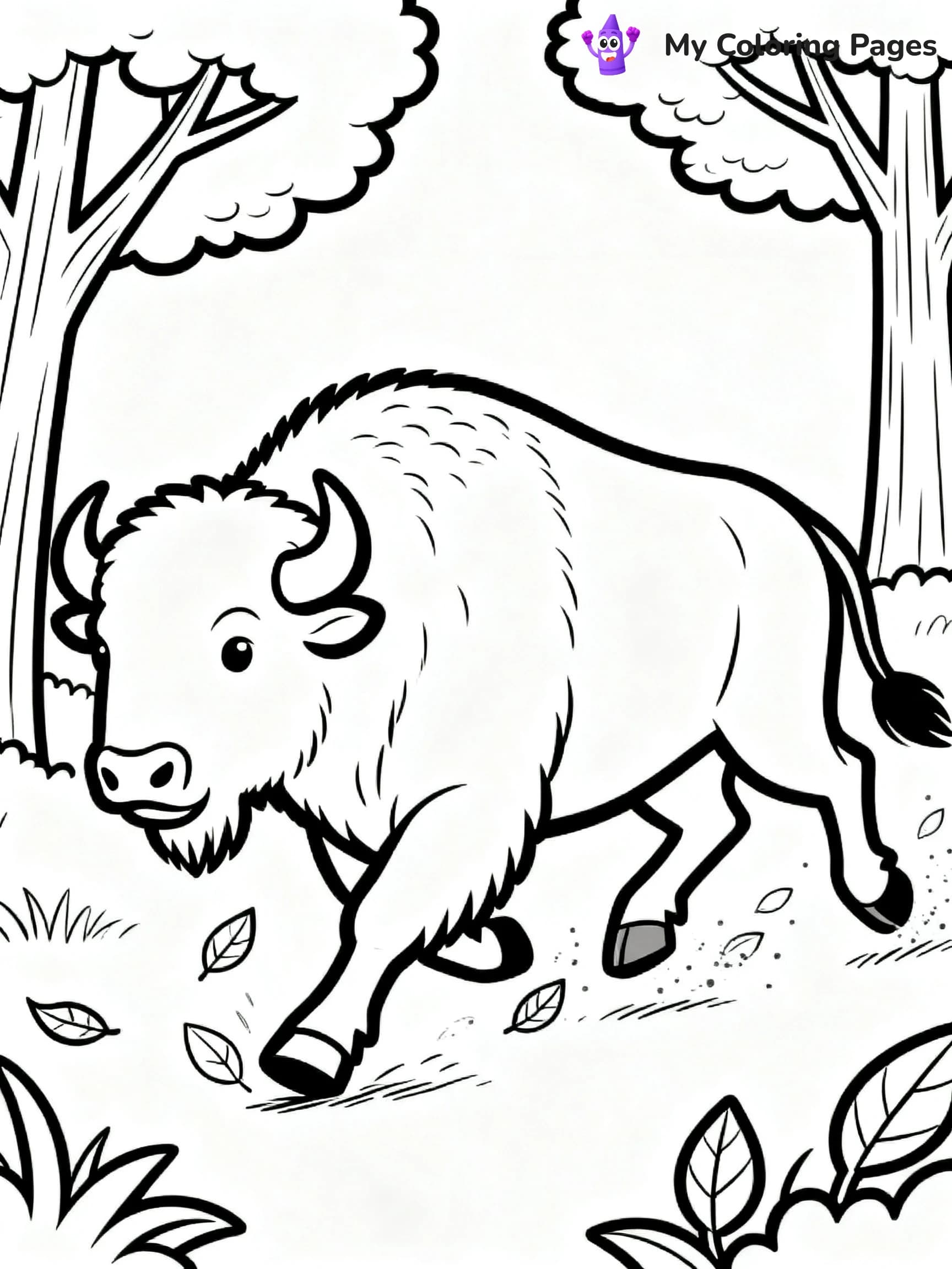 Bison Coloring Pages - 10
