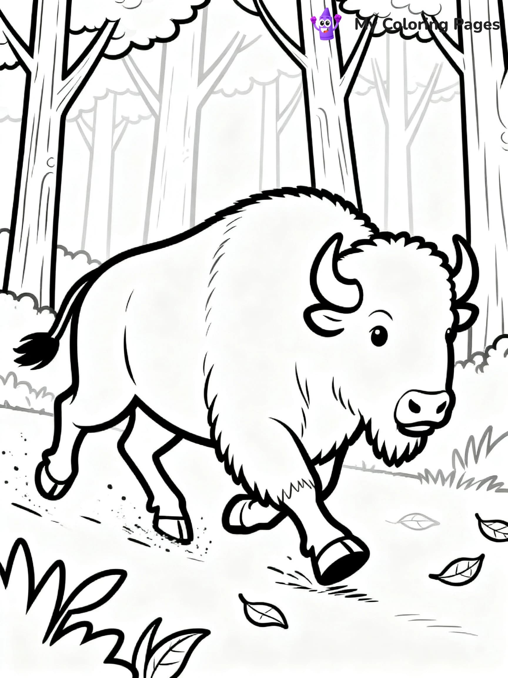 Bison Coloring Pages - 9