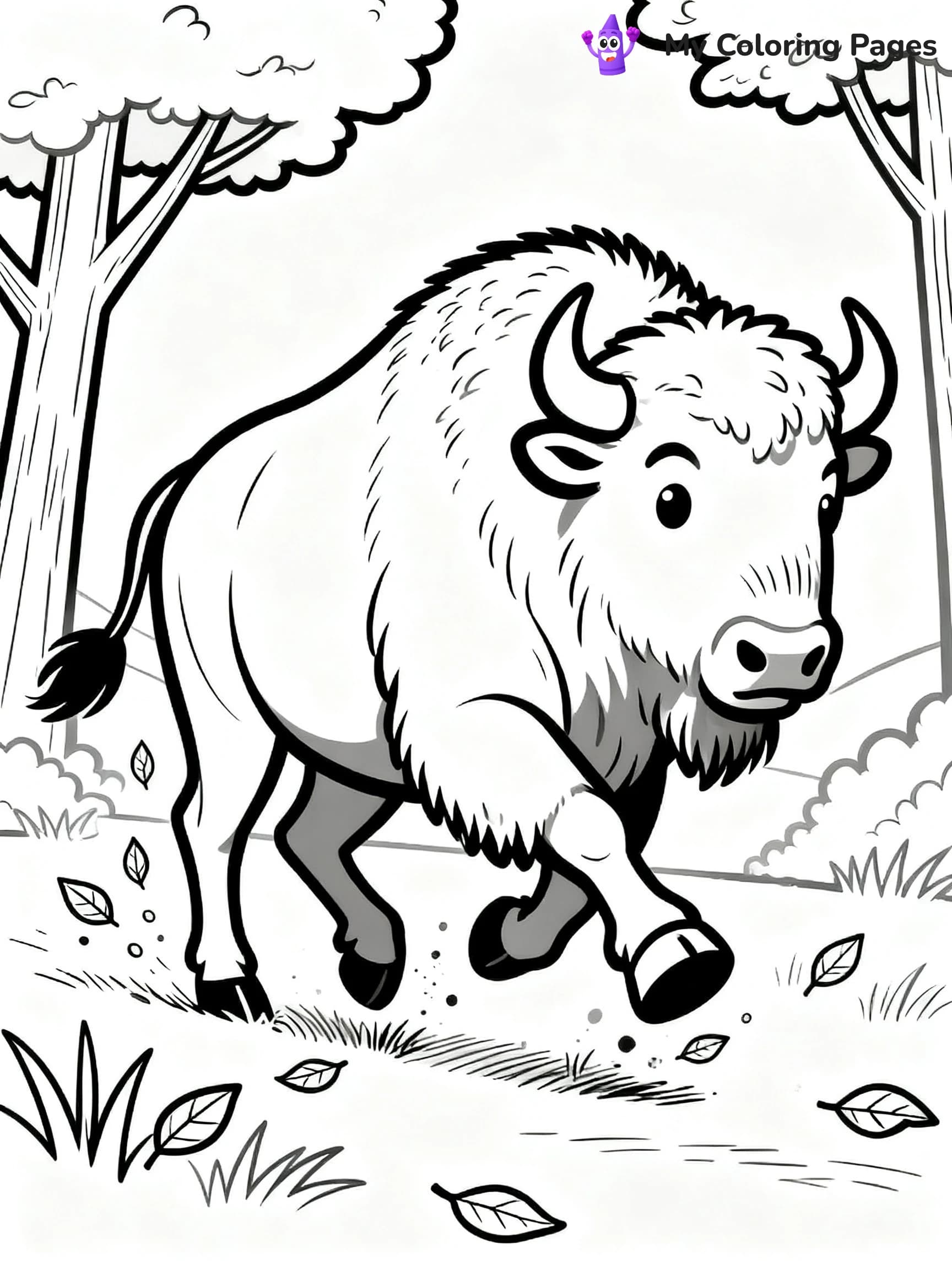 Bison Coloring Pages - 8