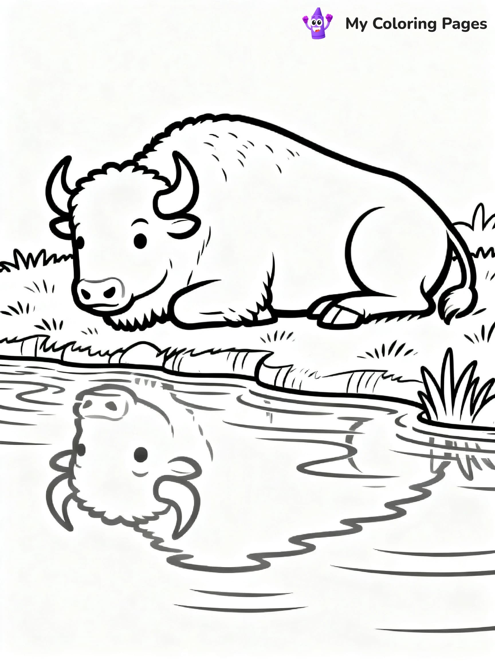 Bison Coloring Pages - 6