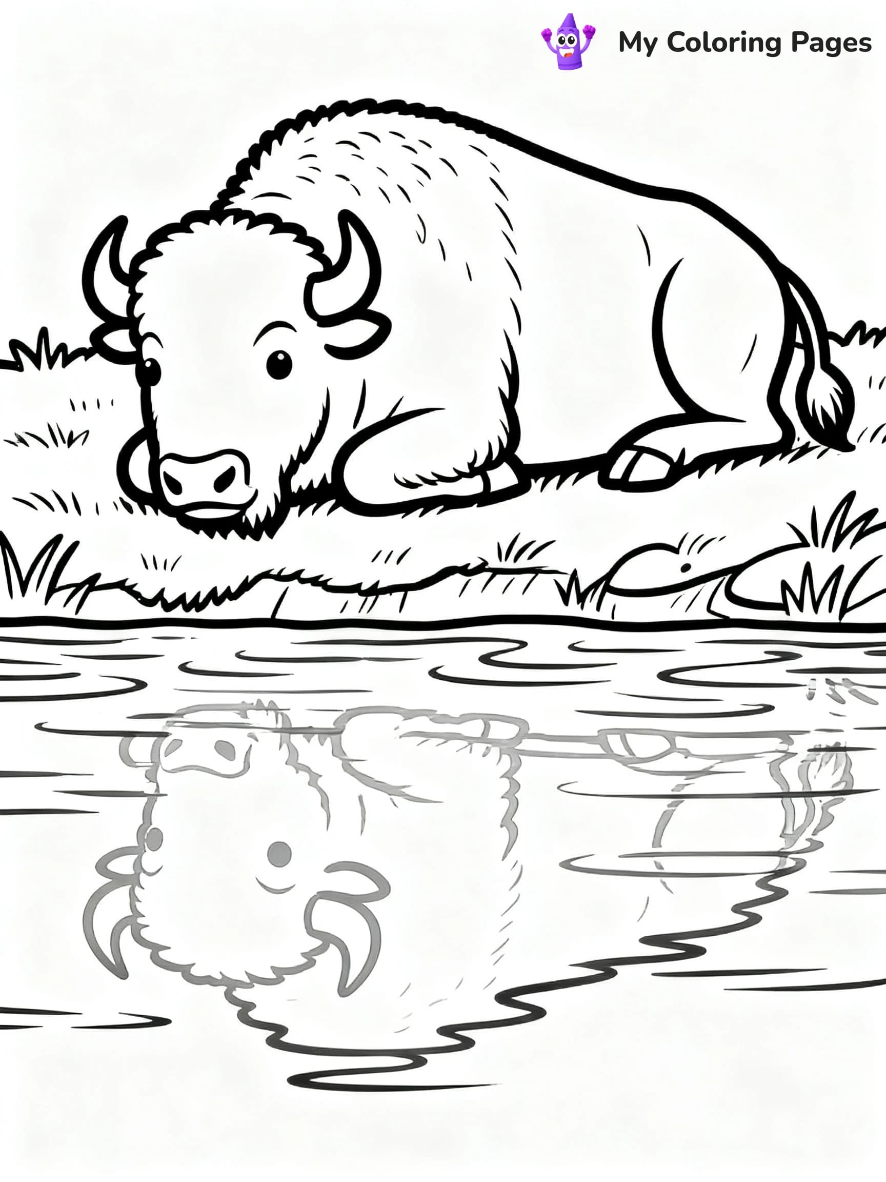 Bison Coloring Pages - 3
