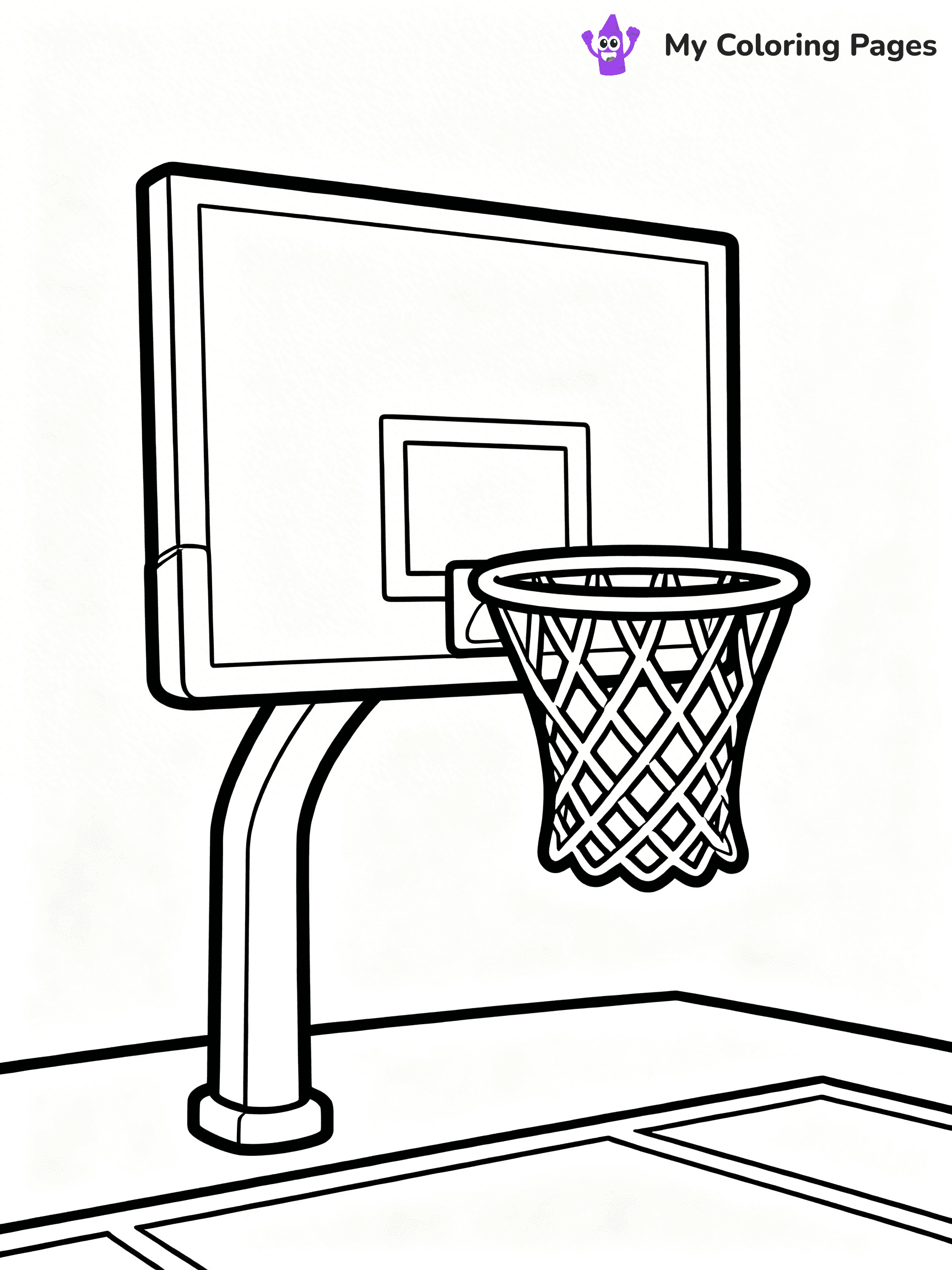 Basketball Hoop Coloring Pages - 33