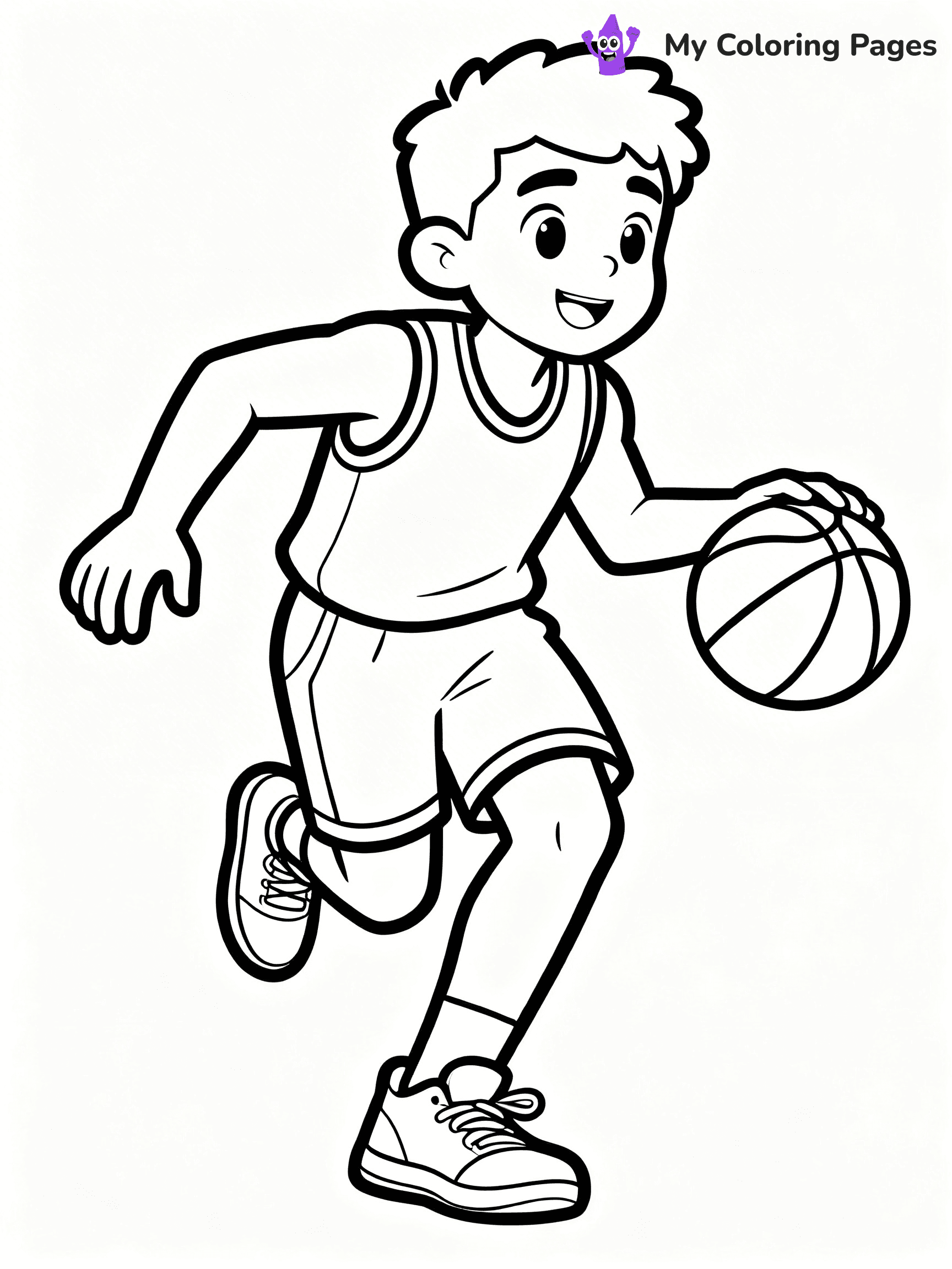 Basketball Hoop Coloring Pages - 30