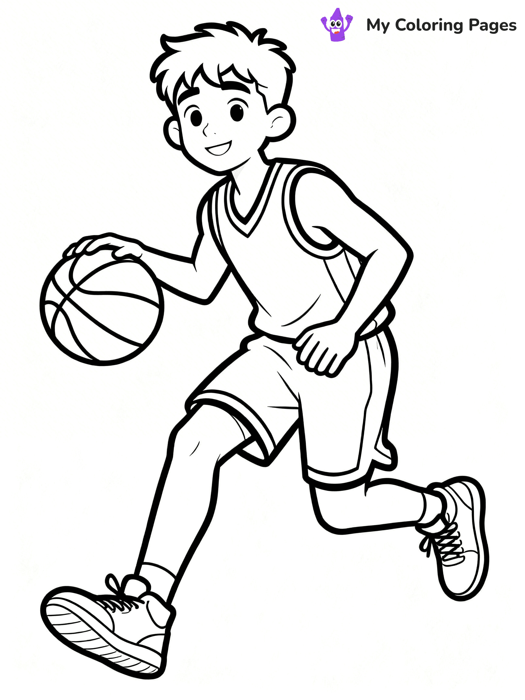 Basketball Hoop Coloring Pages - 28