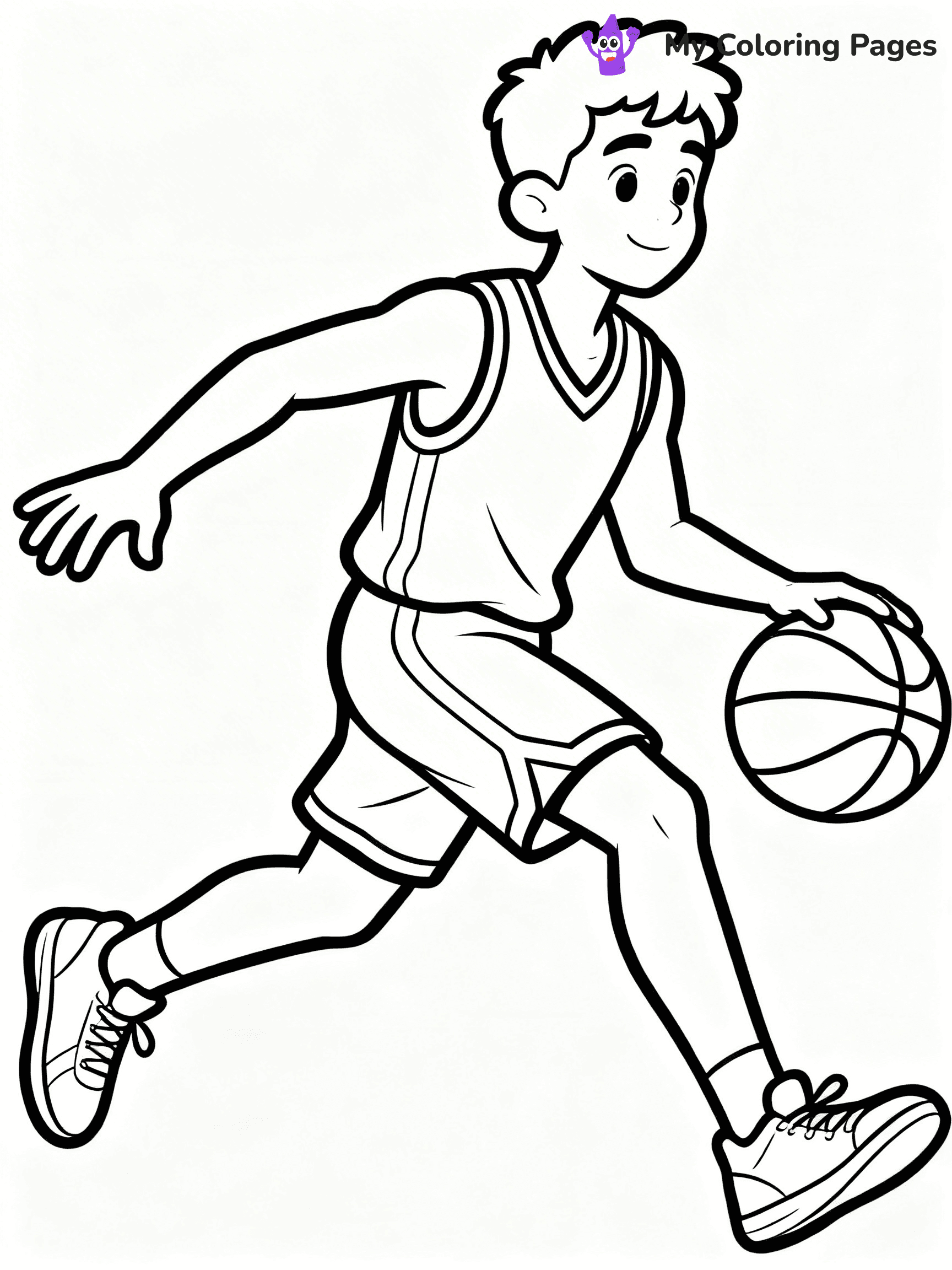 Basketball Hoop Coloring Pages - 27