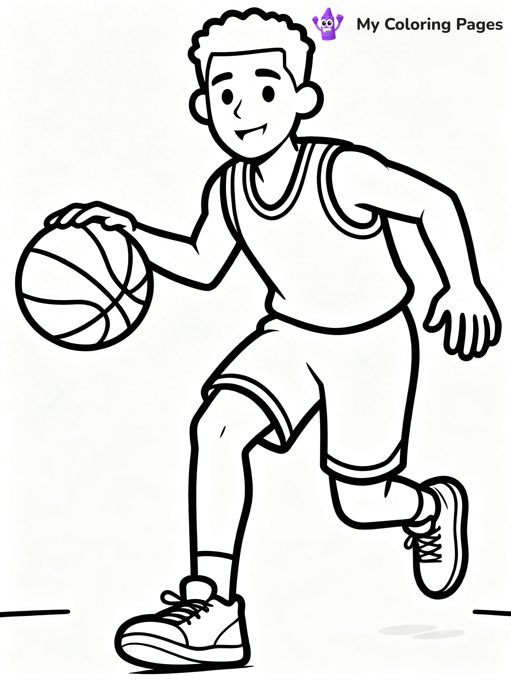 Basketball Hoop Coloring Pages - 25