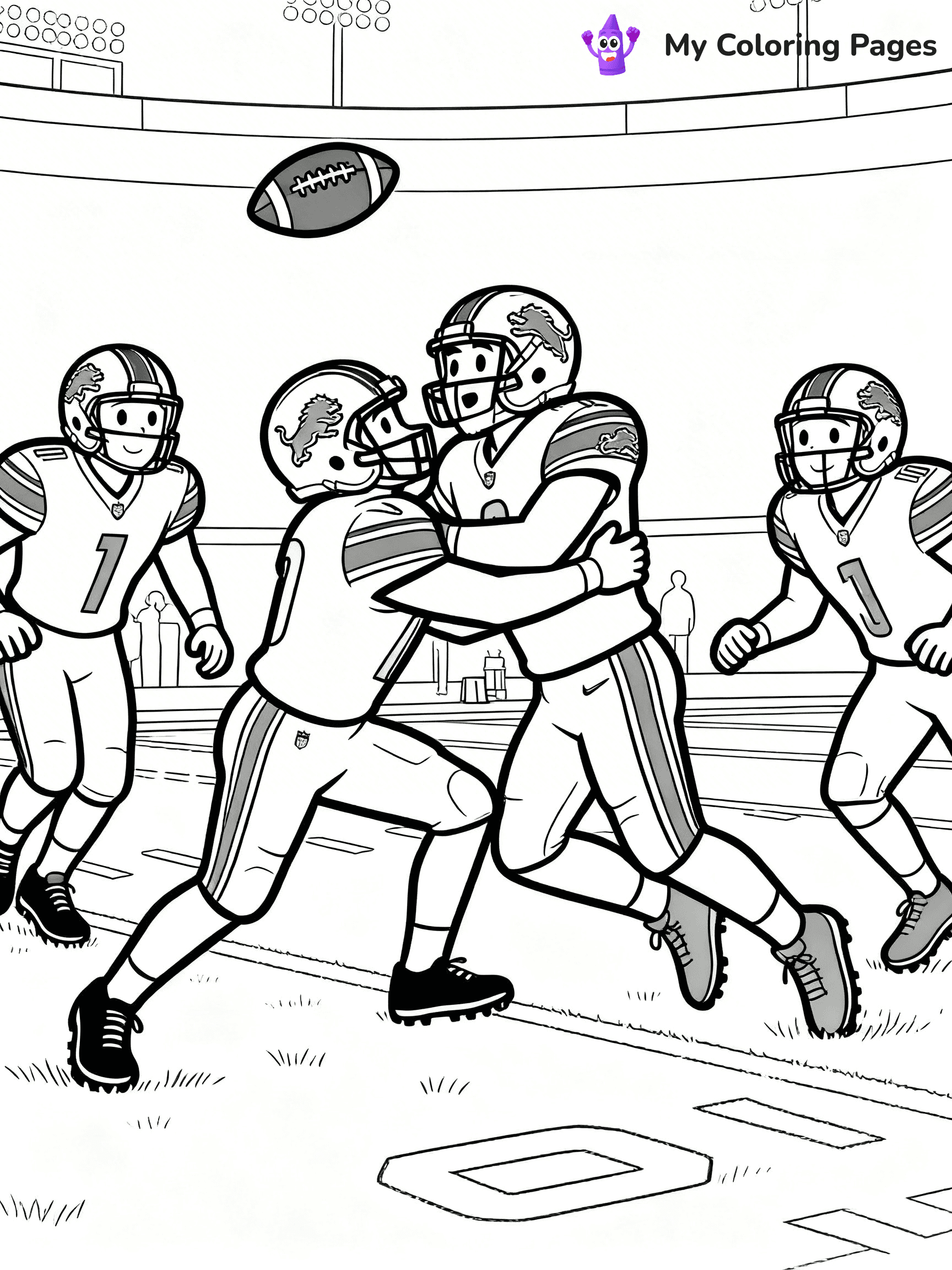 Detroit Lions Coloring Pages - 29