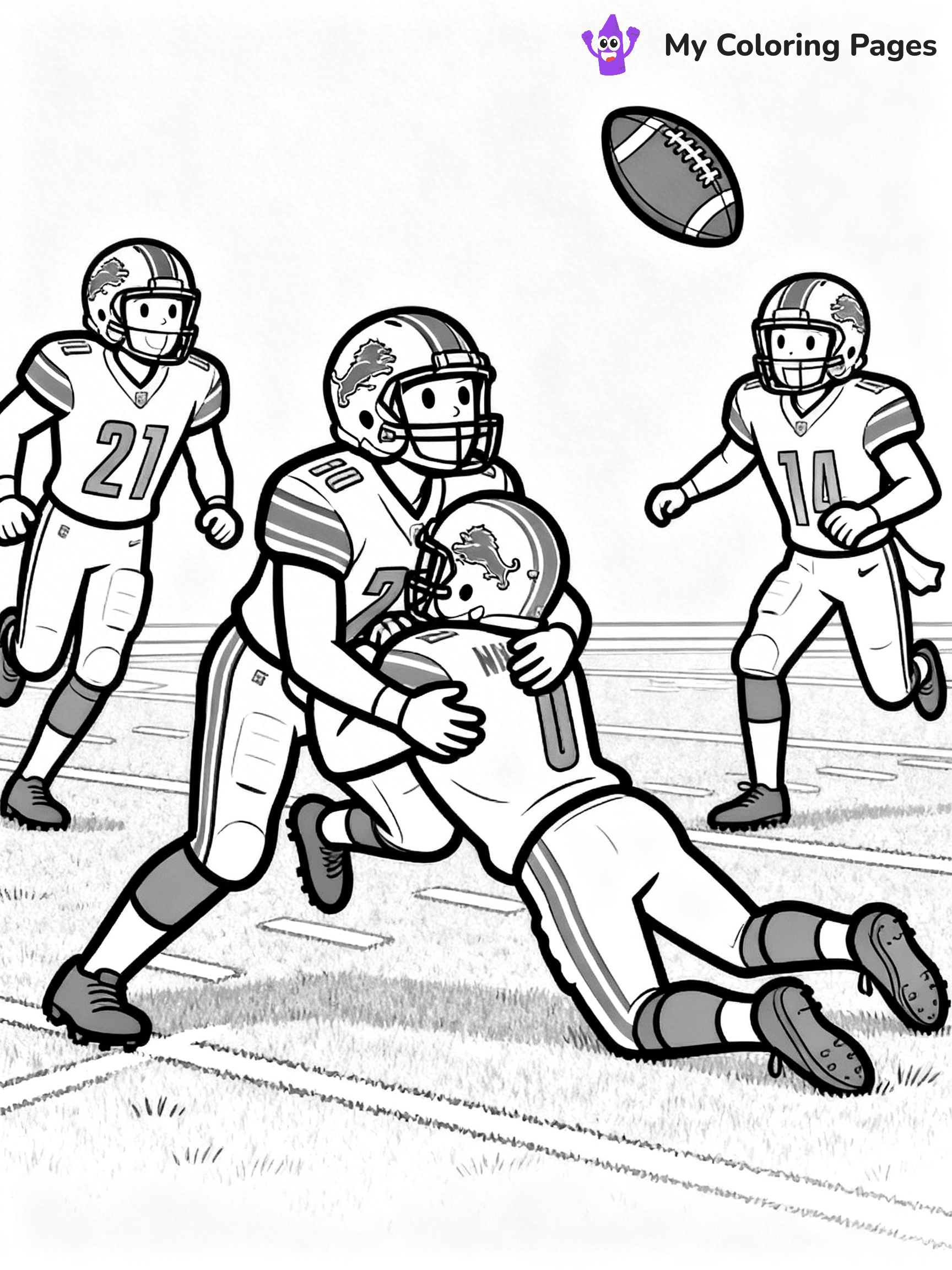 Detroit Lions Coloring Pages - 28