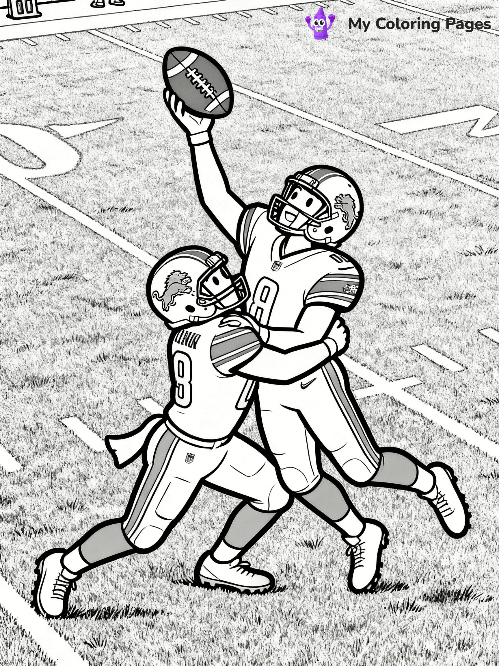 Detroit Lions Coloring Pages - 27