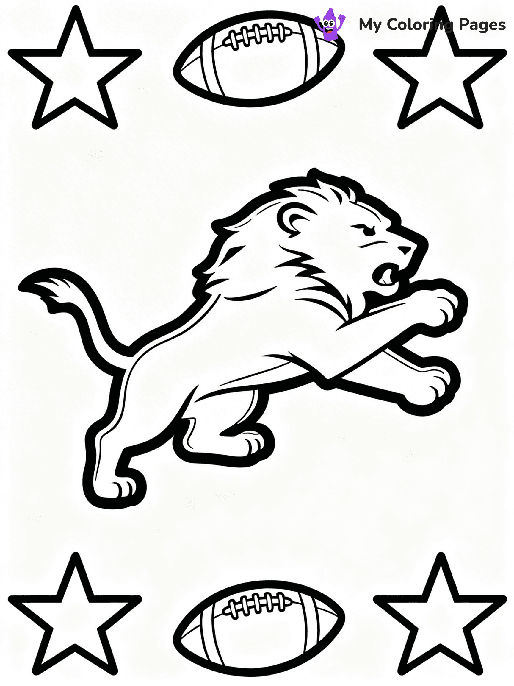 Detroit Lions Coloring Pages - 18
