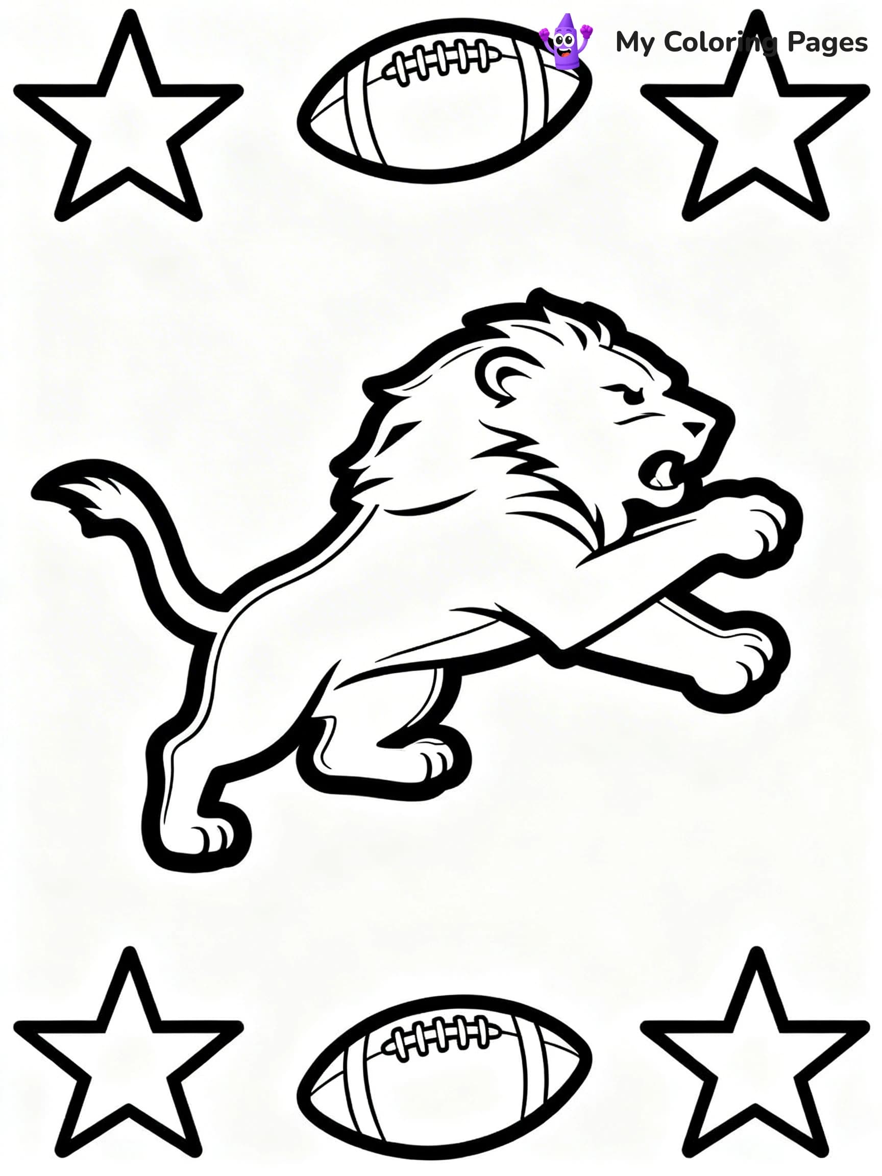 Detroit Lions Coloring Pages - 18