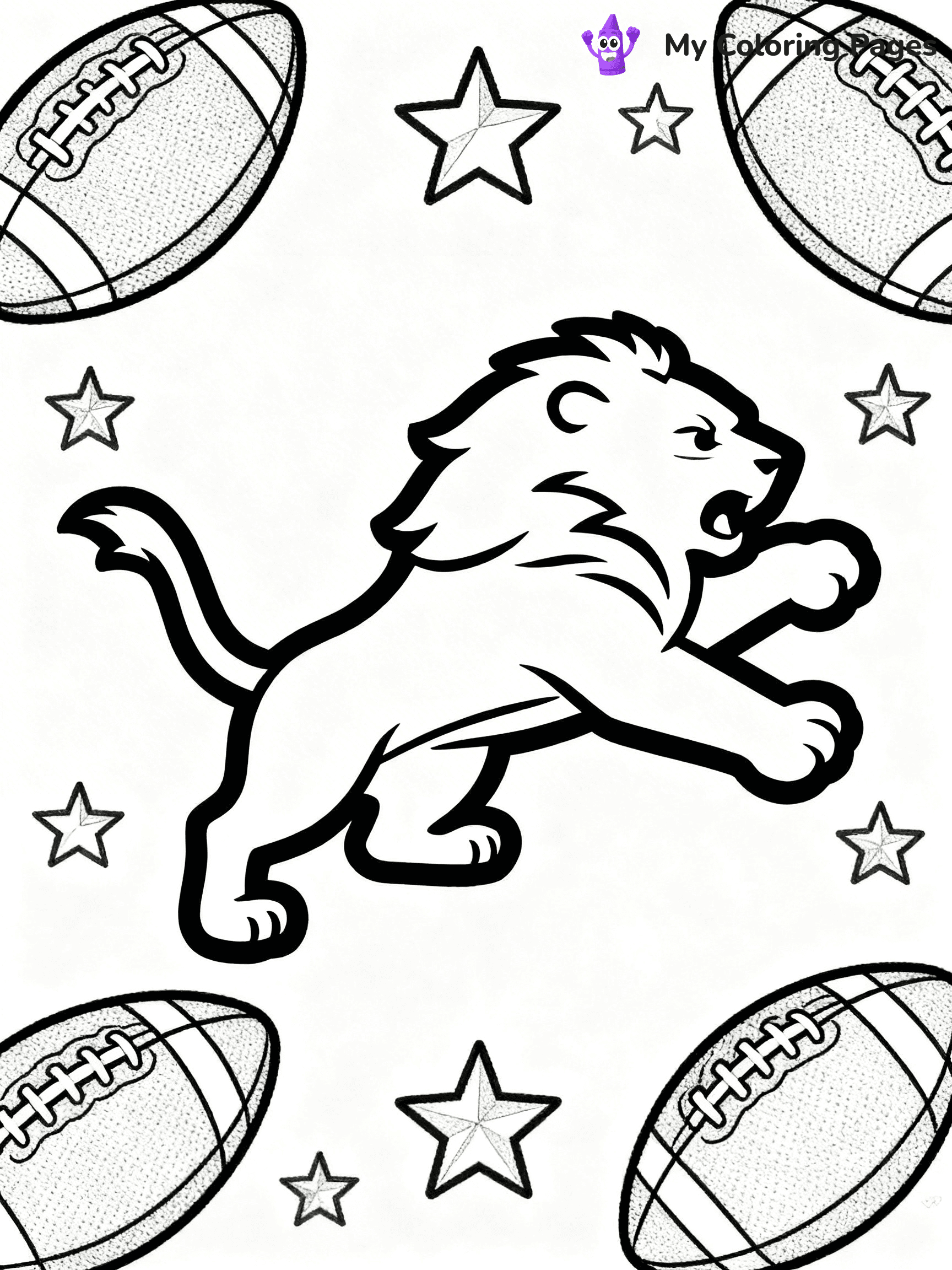 Detroit Lions Coloring Pages - 14