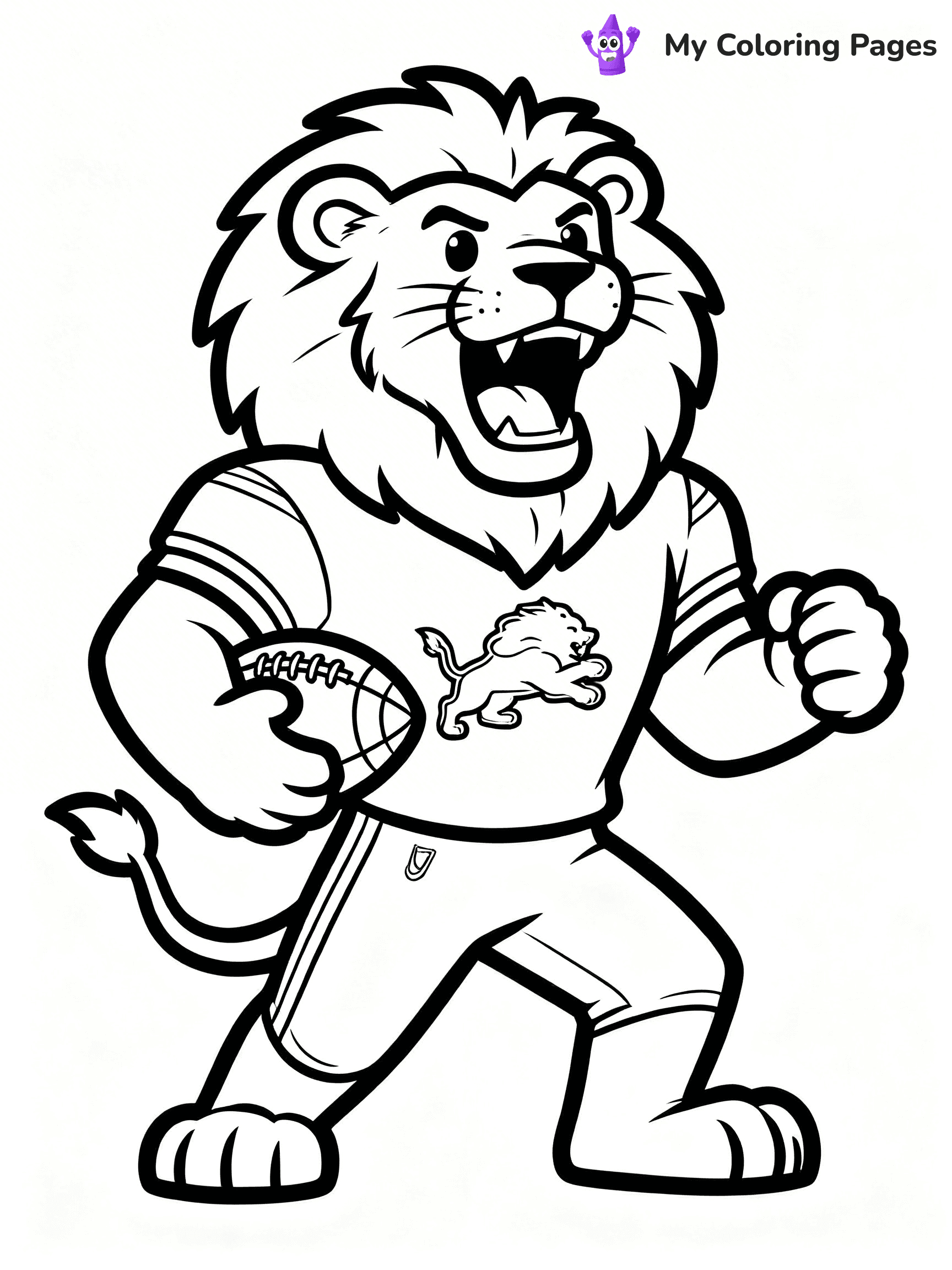 Detroit Lions Coloring Pages - 12