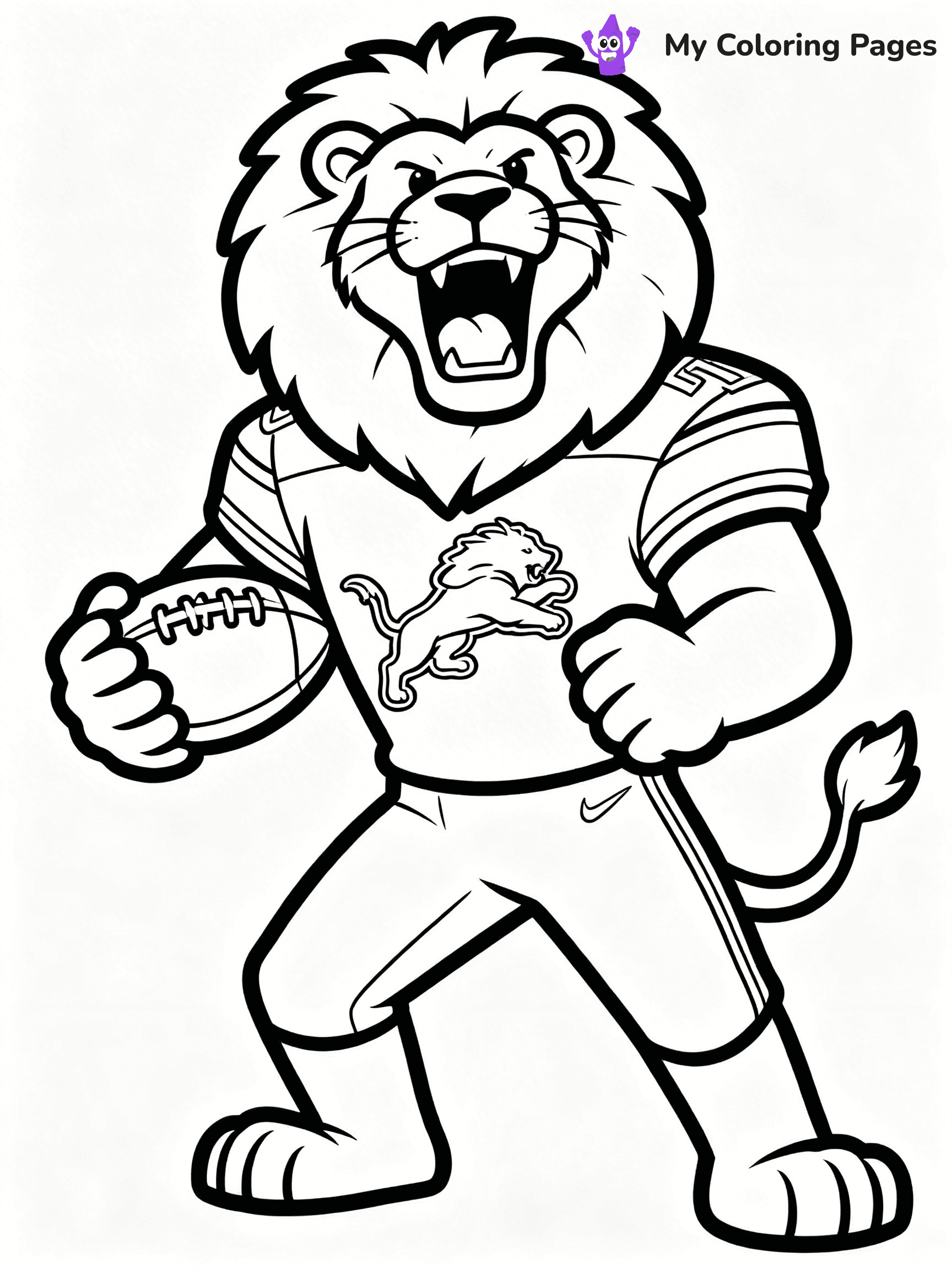Detroit Lions Coloring Pages - 11