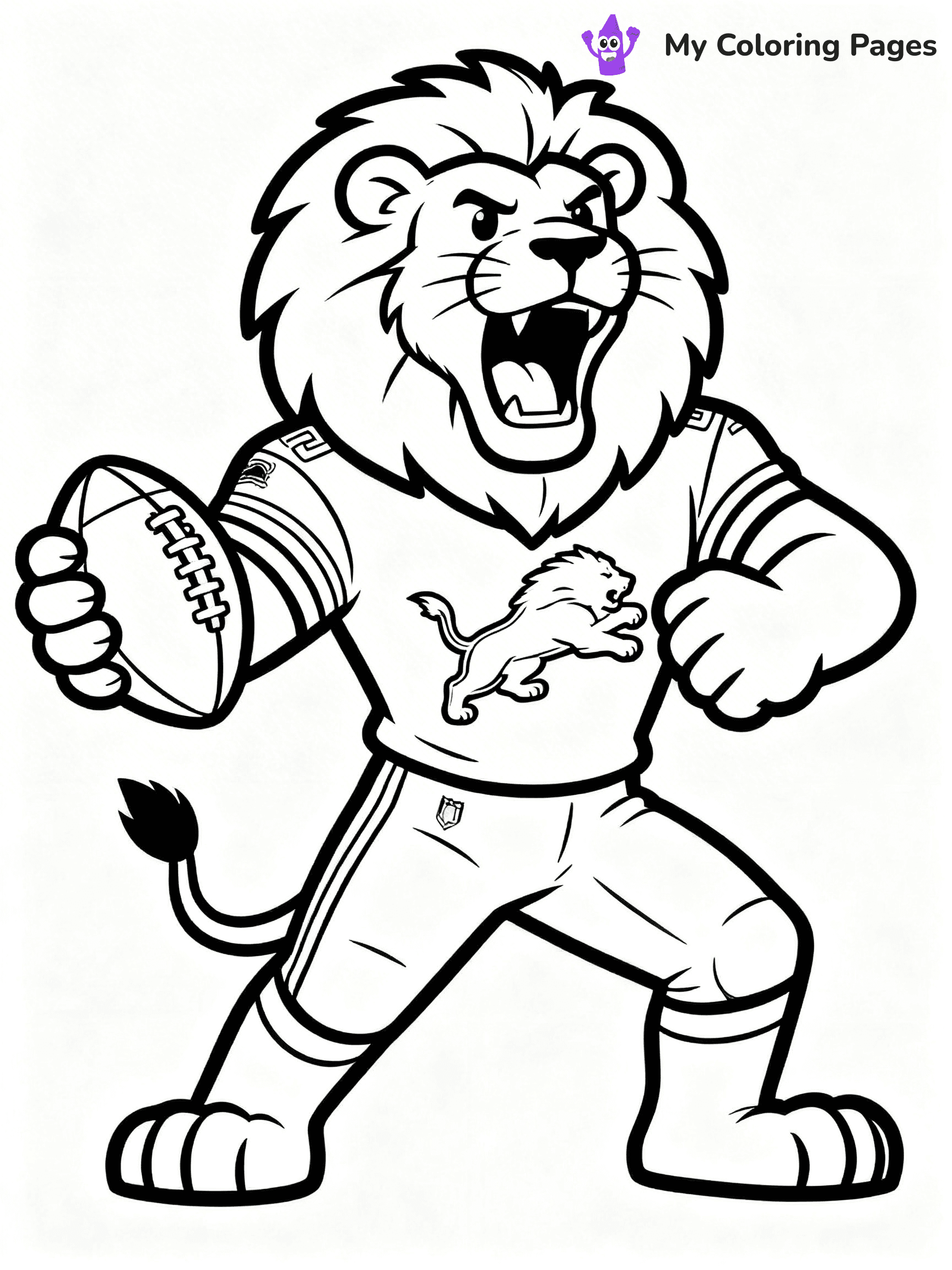 Detroit Lions Coloring Pages - 10