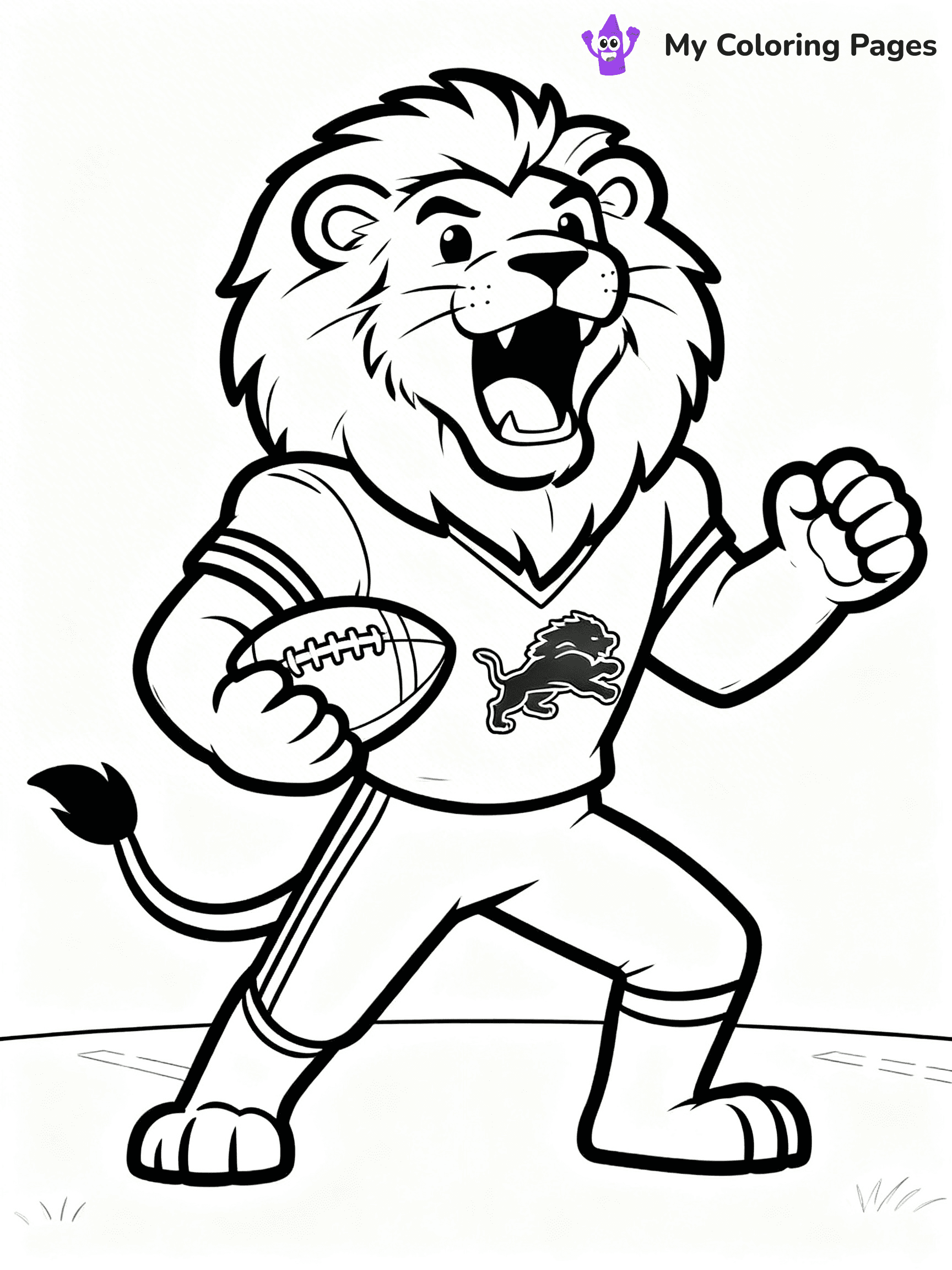 Detroit Lions Coloring Pages - 9