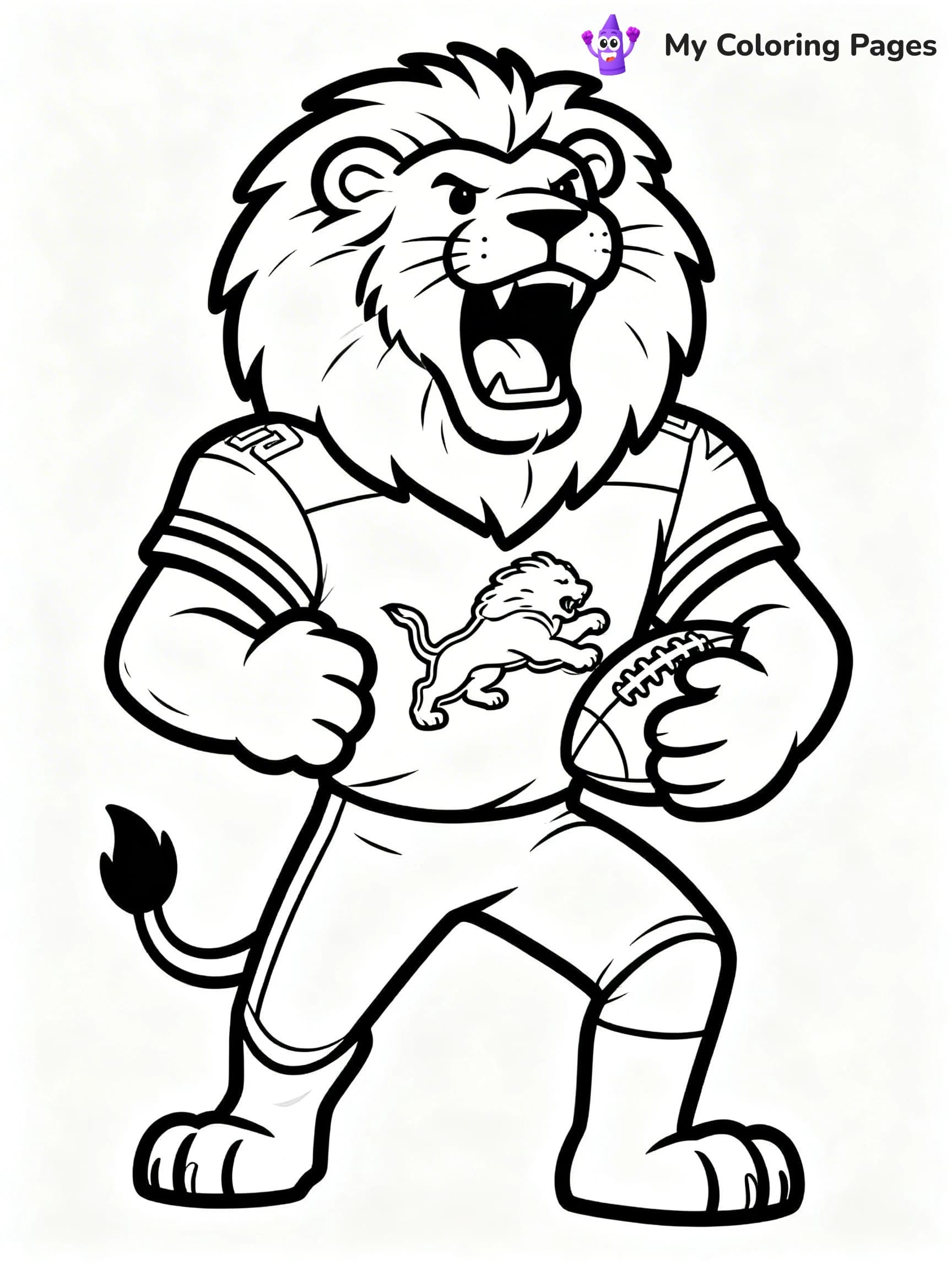 Detroit Lions Coloring Pages - 8