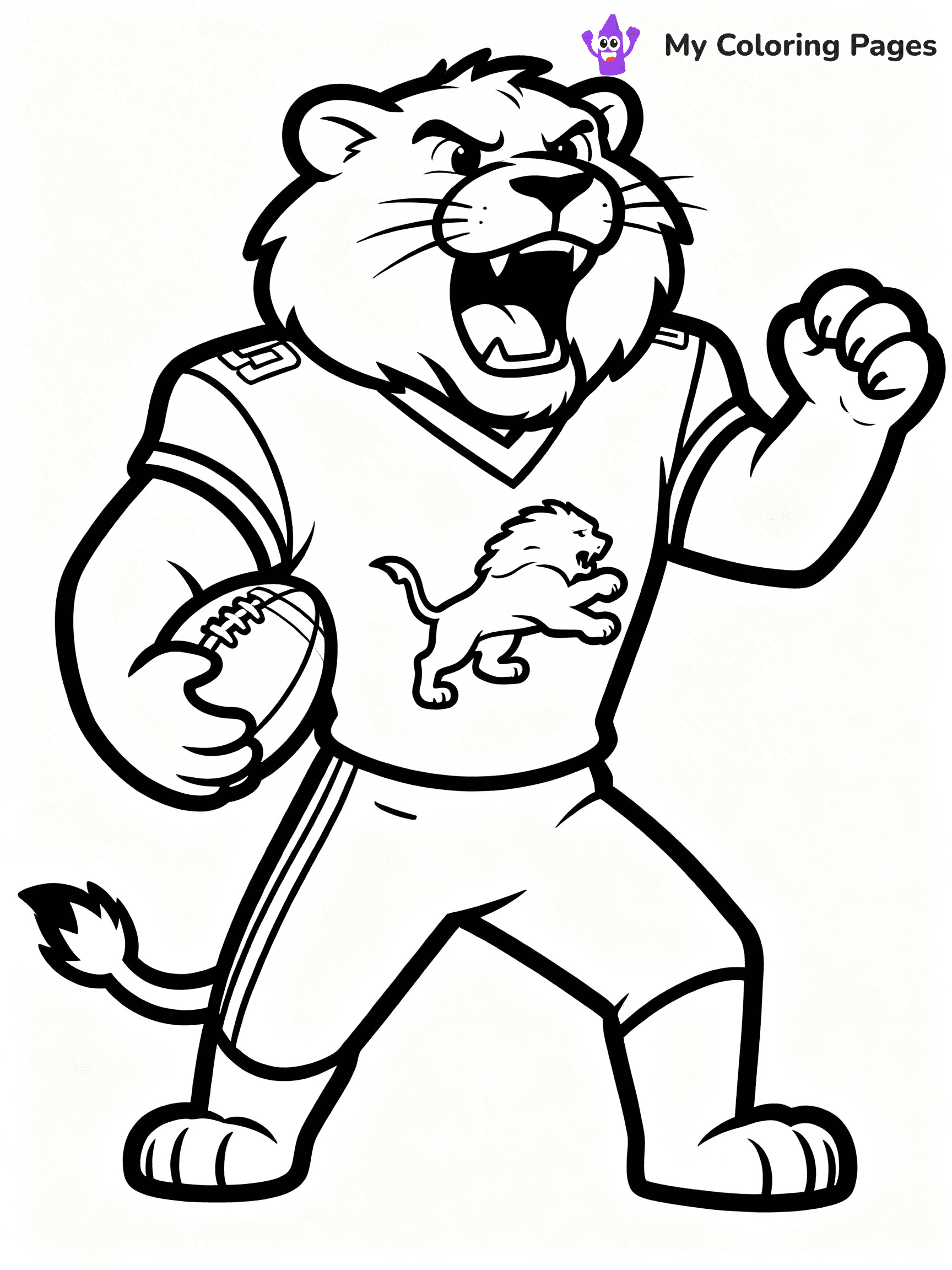 Detroit Lions Coloring Pages - 7