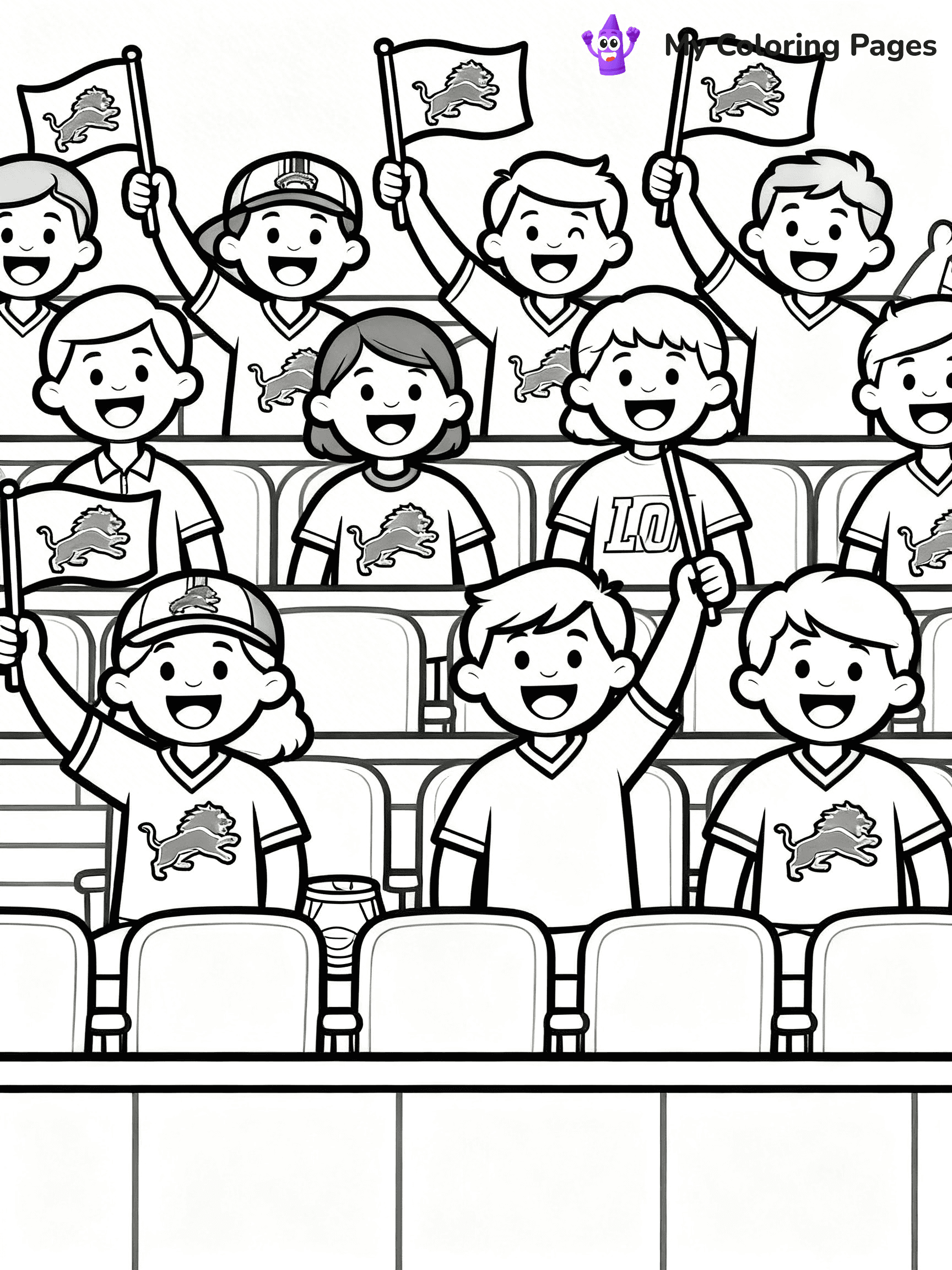 Detroit Lions Coloring Pages - 6