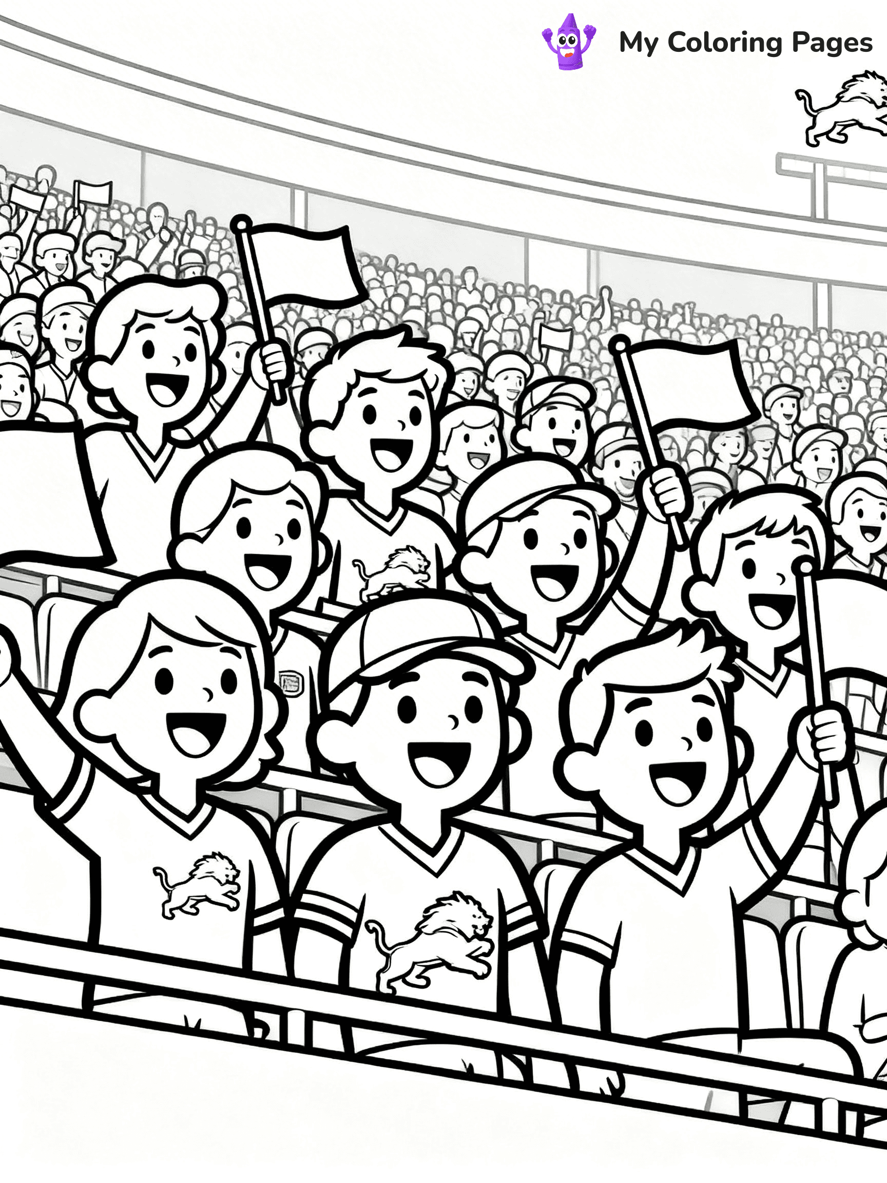 Detroit Lions Coloring Pages - 1