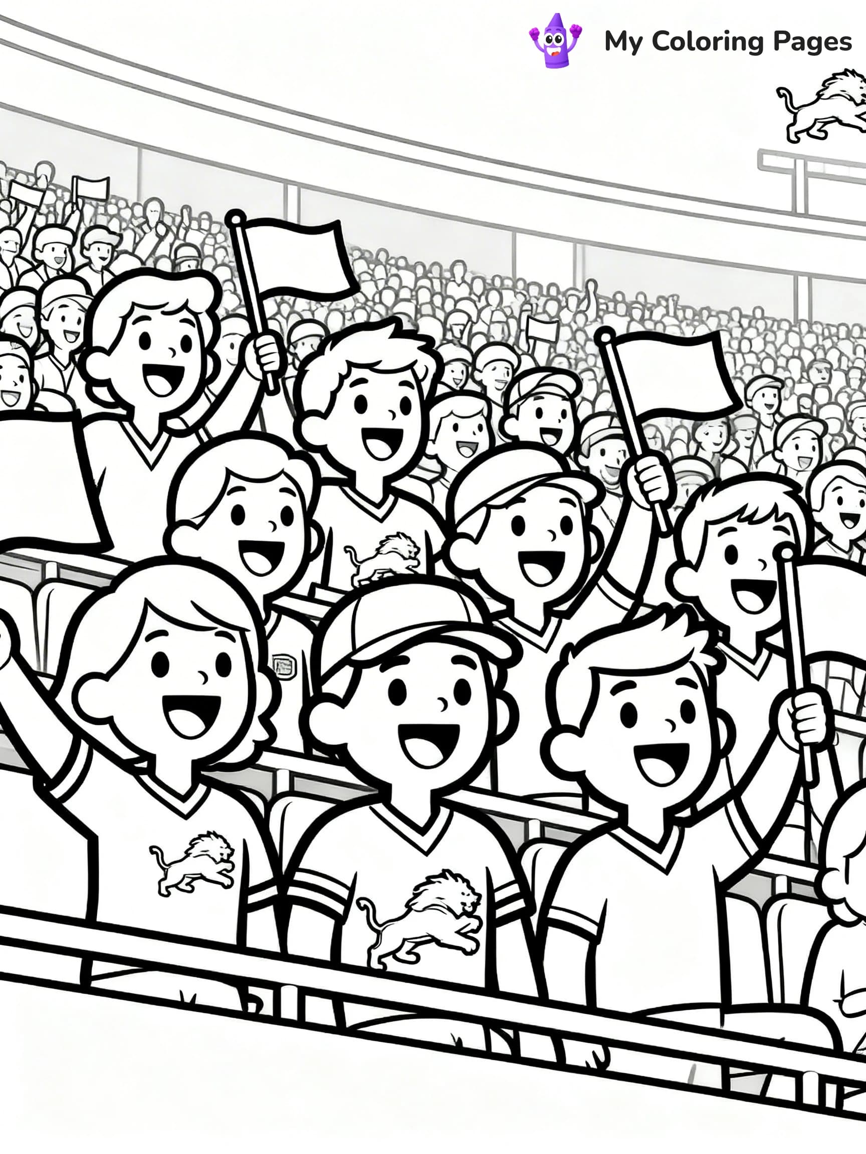 Detroit Lions Coloring Pages - 1
