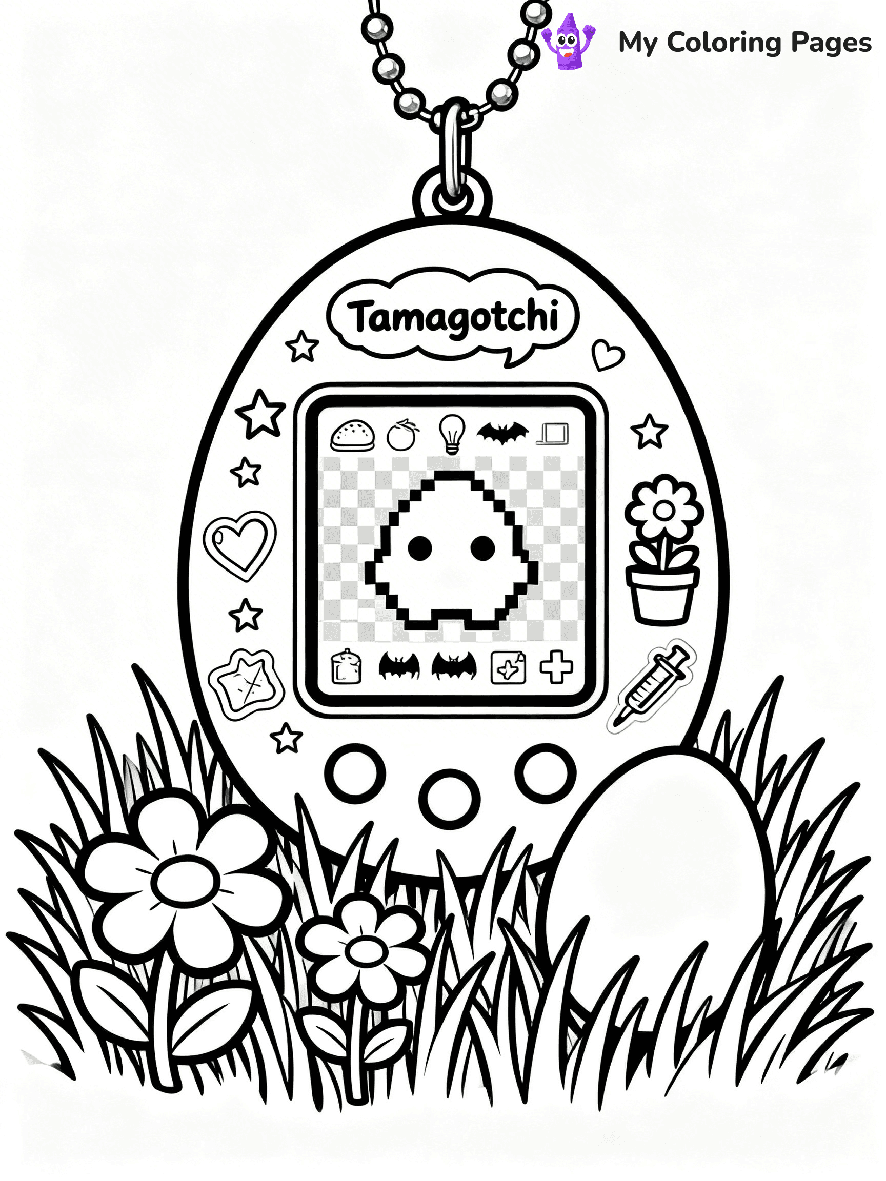 Tamagotchi Coloring Pages - 14