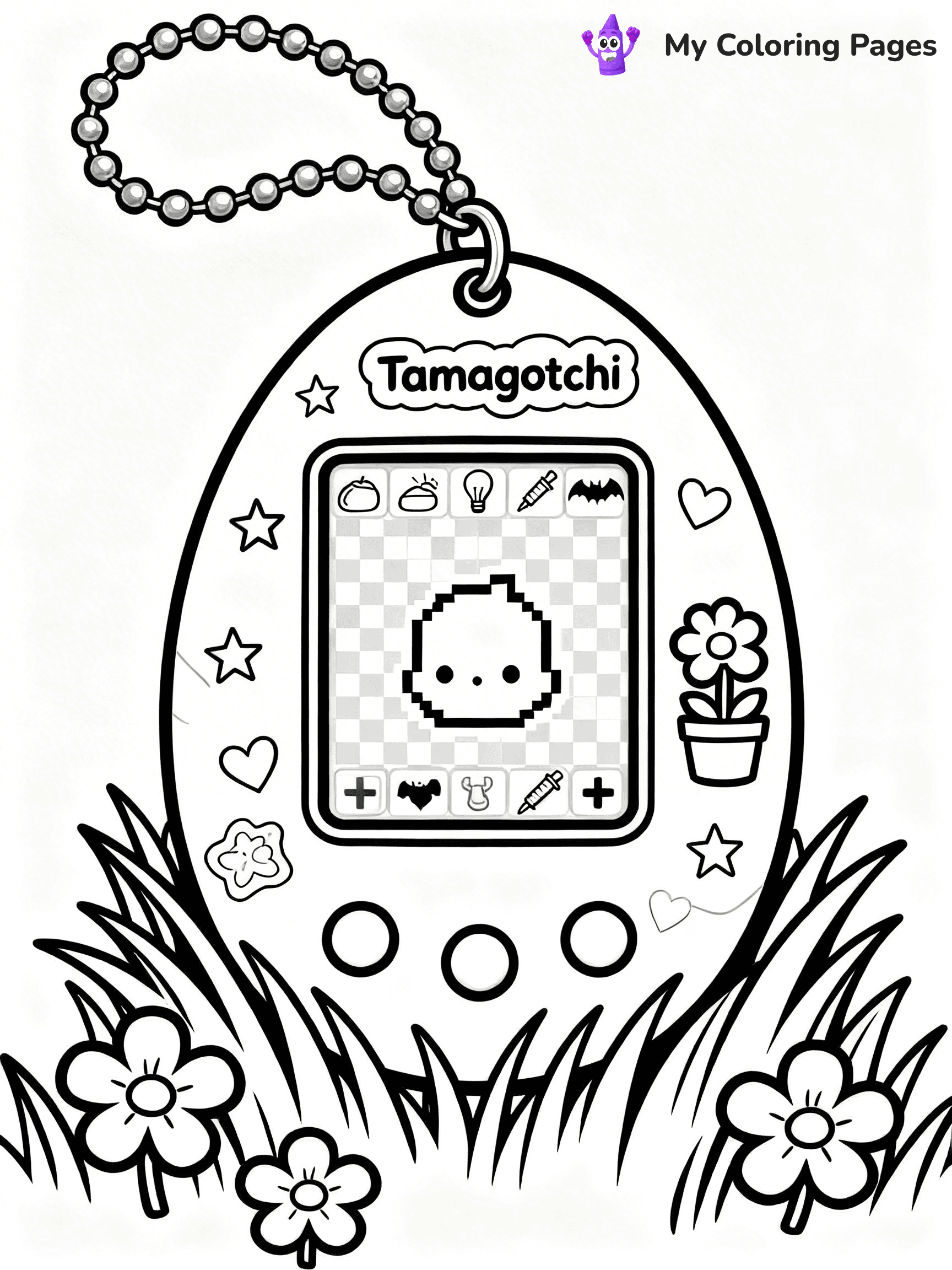 Tamagotchi Coloring Pages - 13