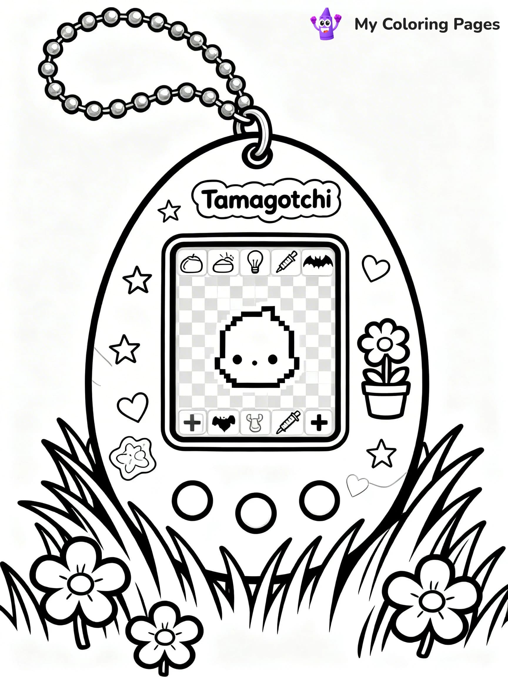 Tamagotchi Coloring Pages - 12