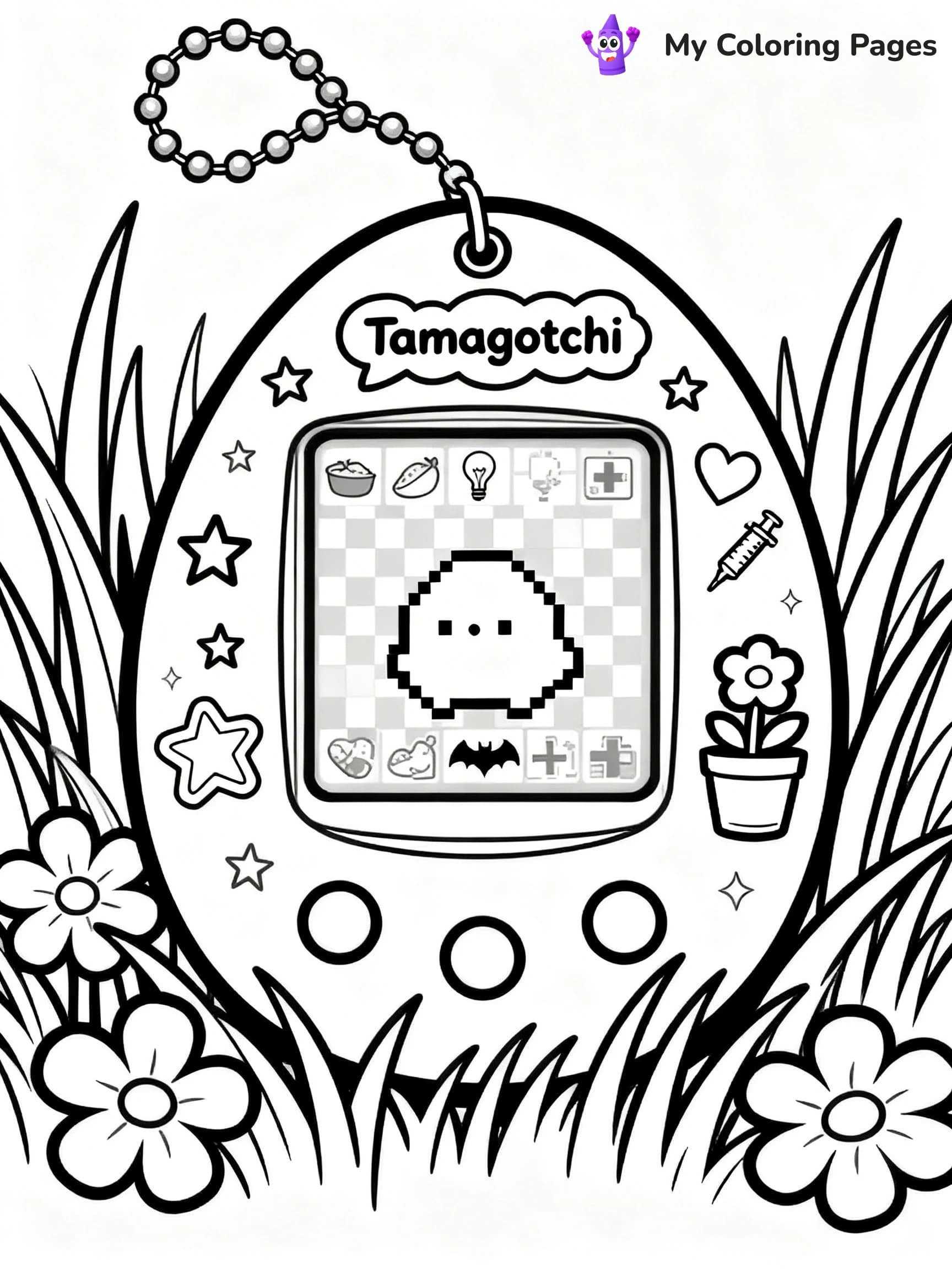 Tamagotchi Coloring Pages - 11