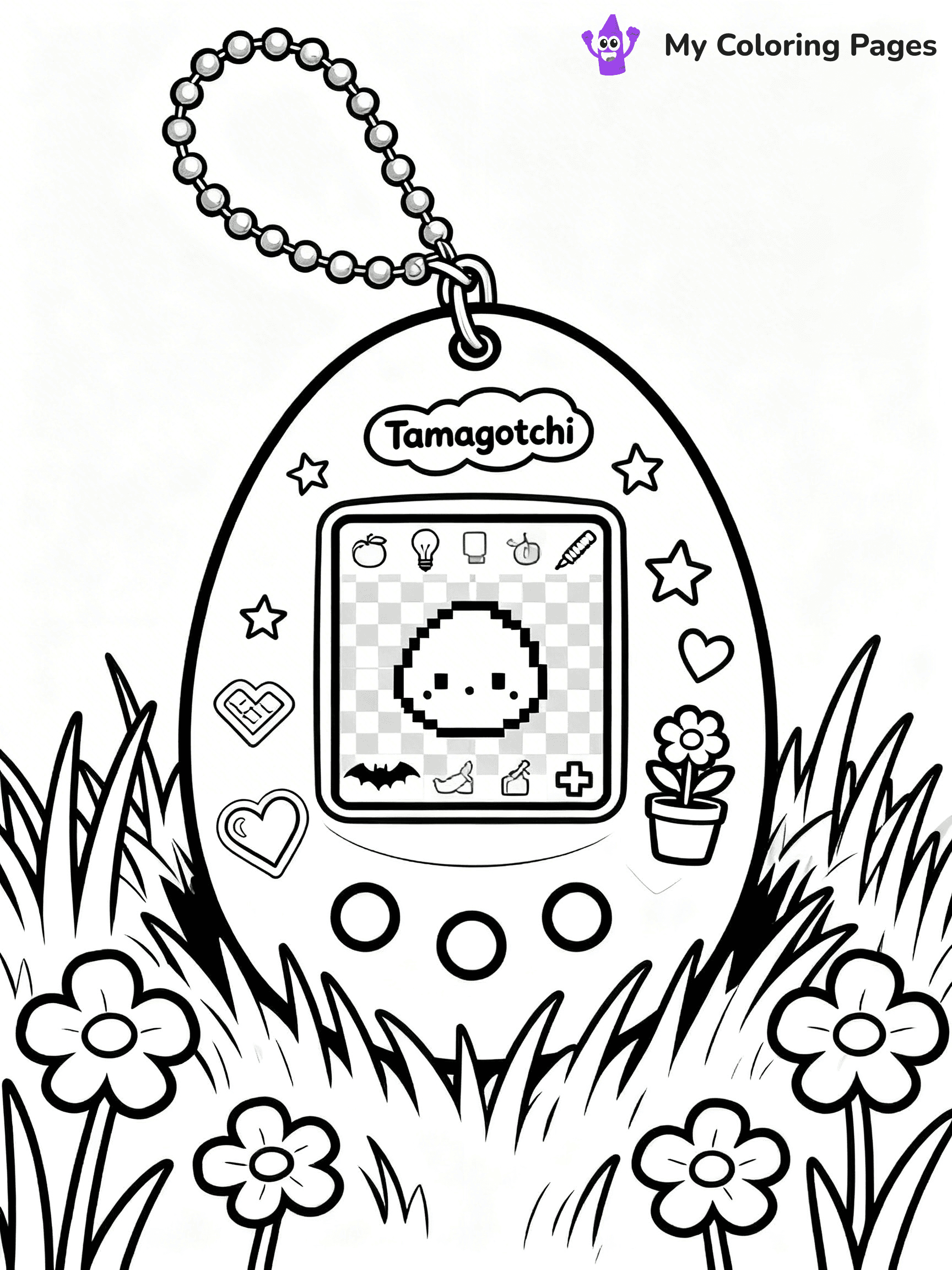 Tamagotchi Coloring Pages - 11