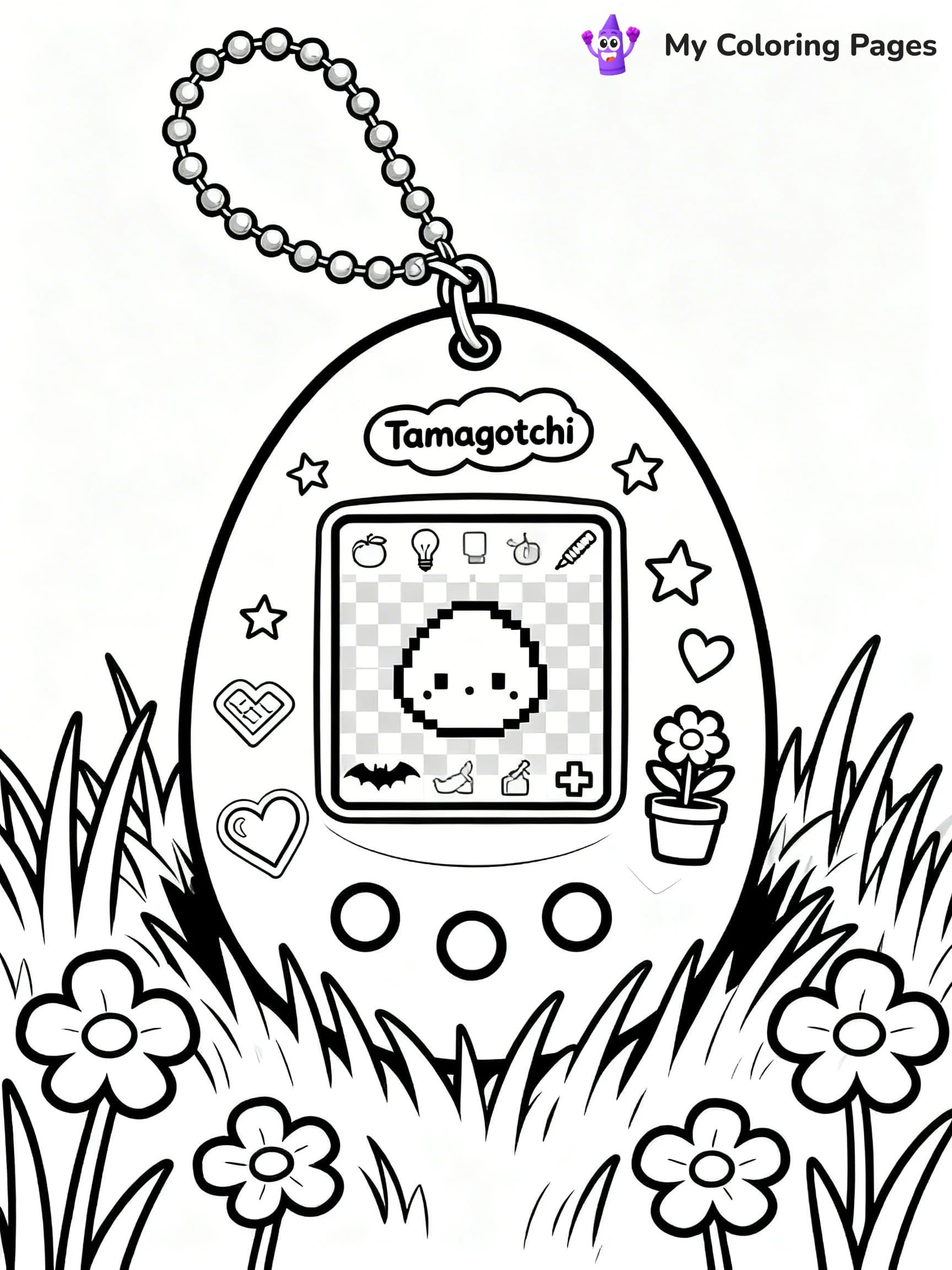 Tamagotchi Coloring Pages - 10