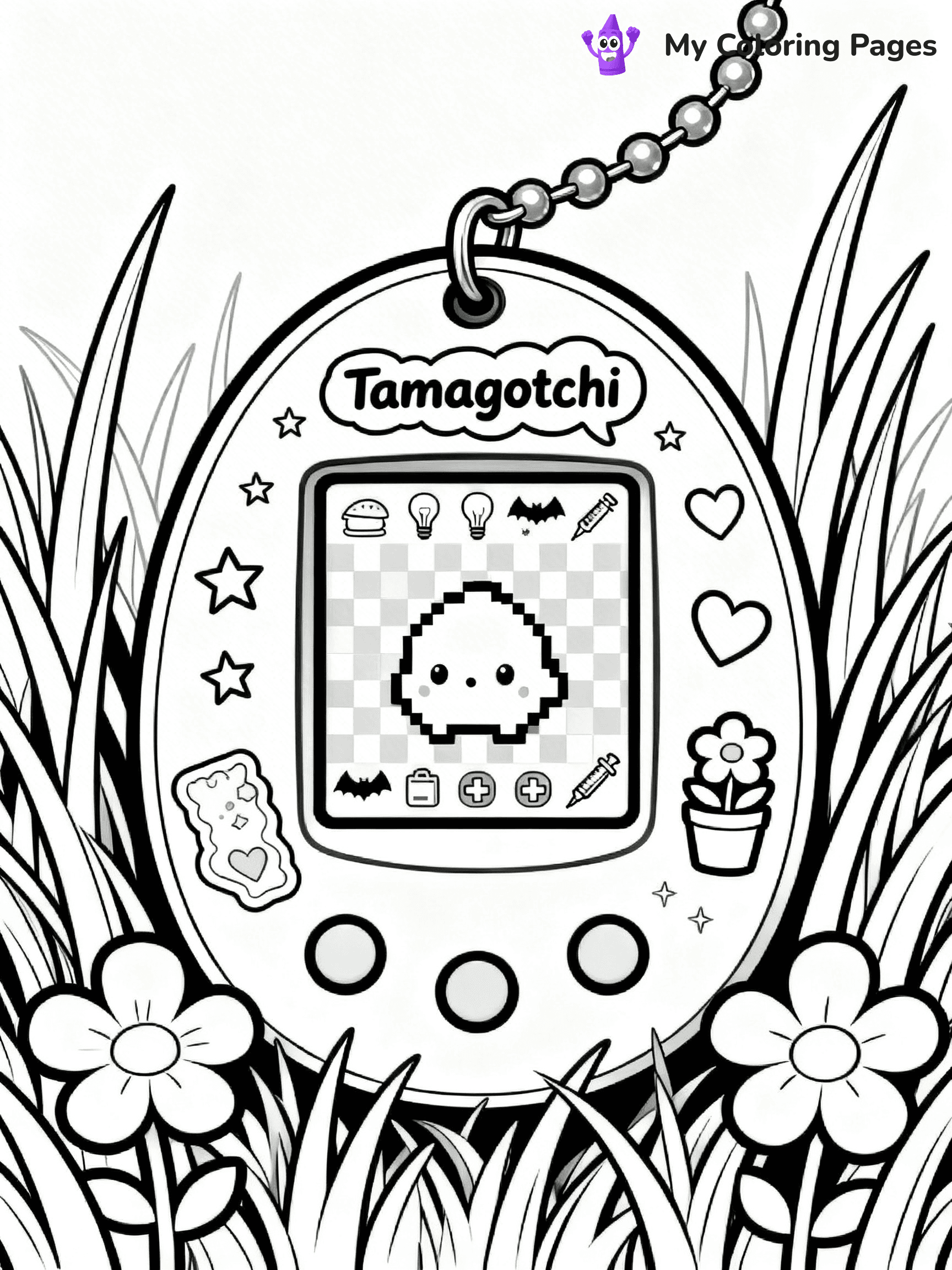 Tamagotchi Coloring Pages - 9