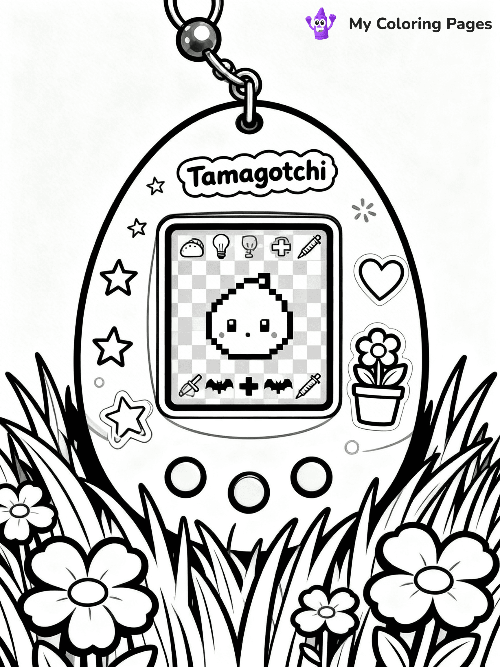 Tamagotchi Coloring Pages - 8