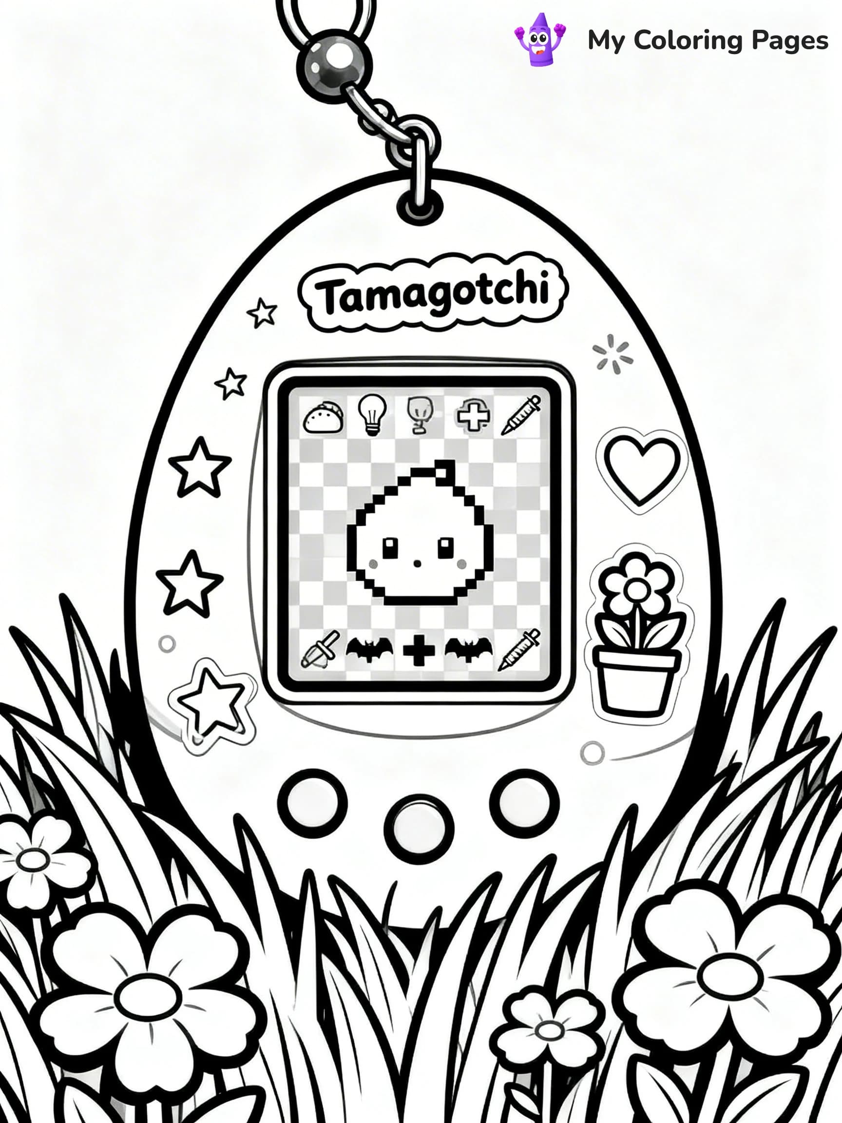 Tamagotchi Coloring Pages - 7