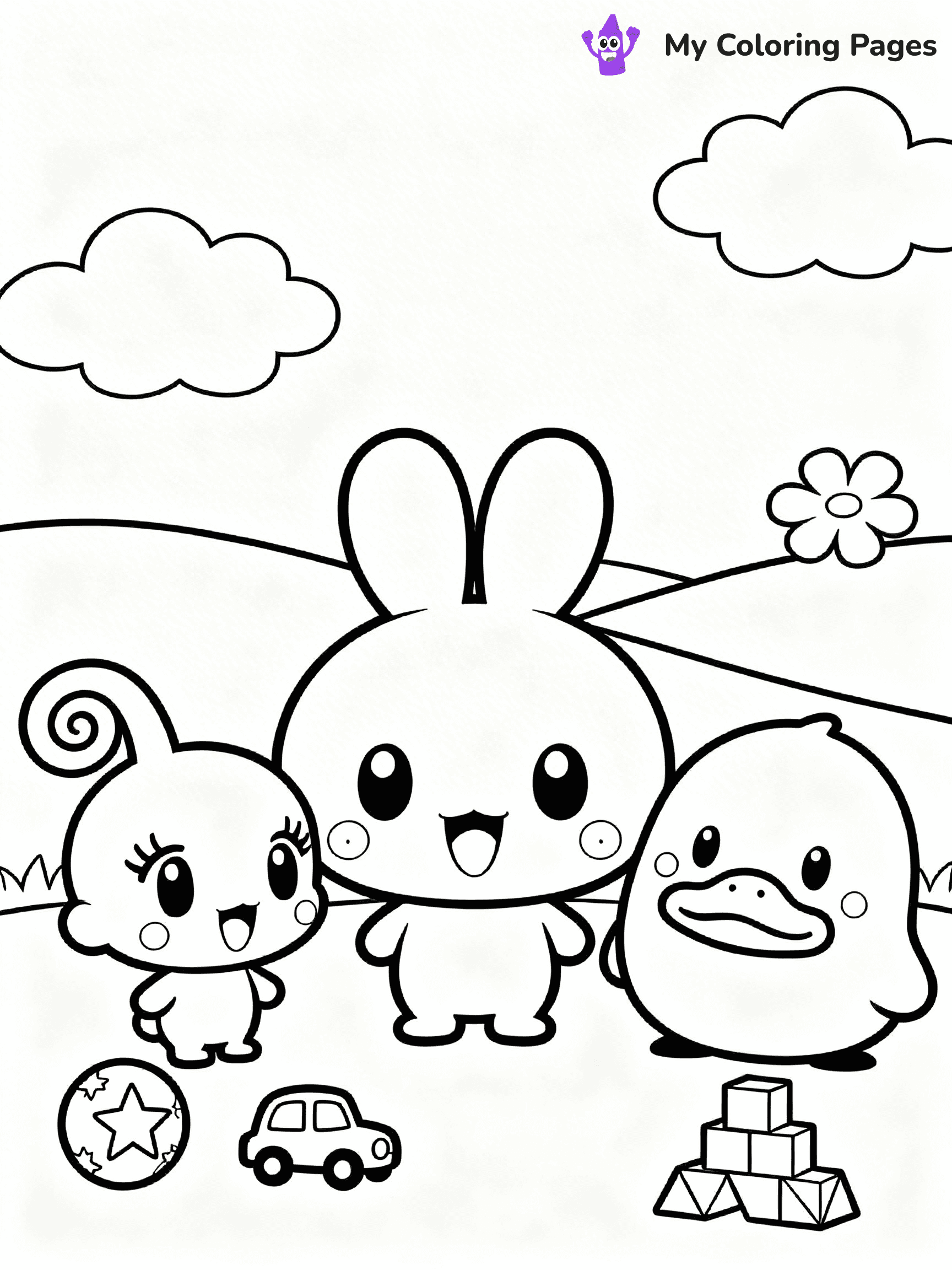 Tamagotchi Coloring Pages - 7