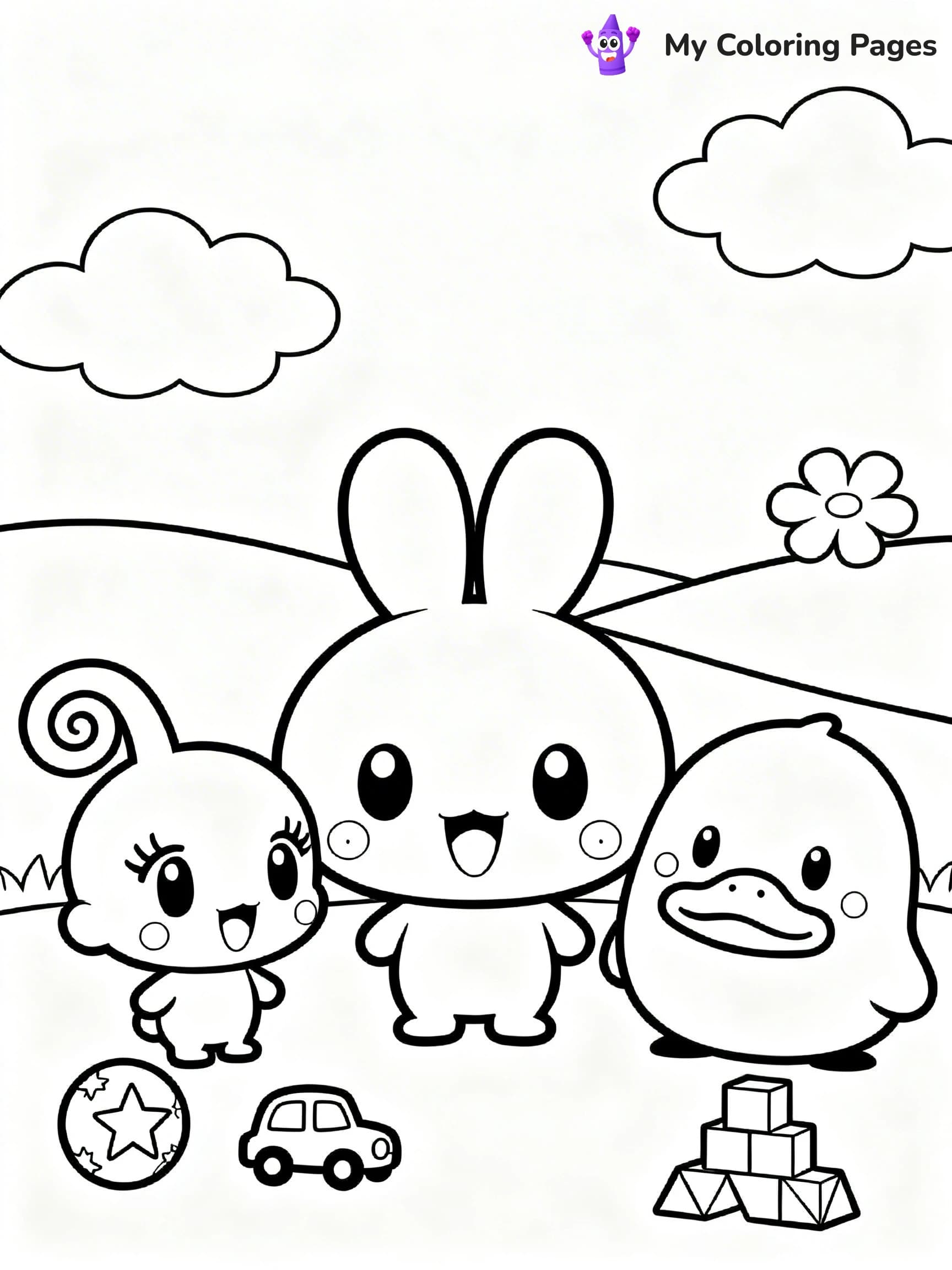 Tamagotchi Coloring Pages - 6