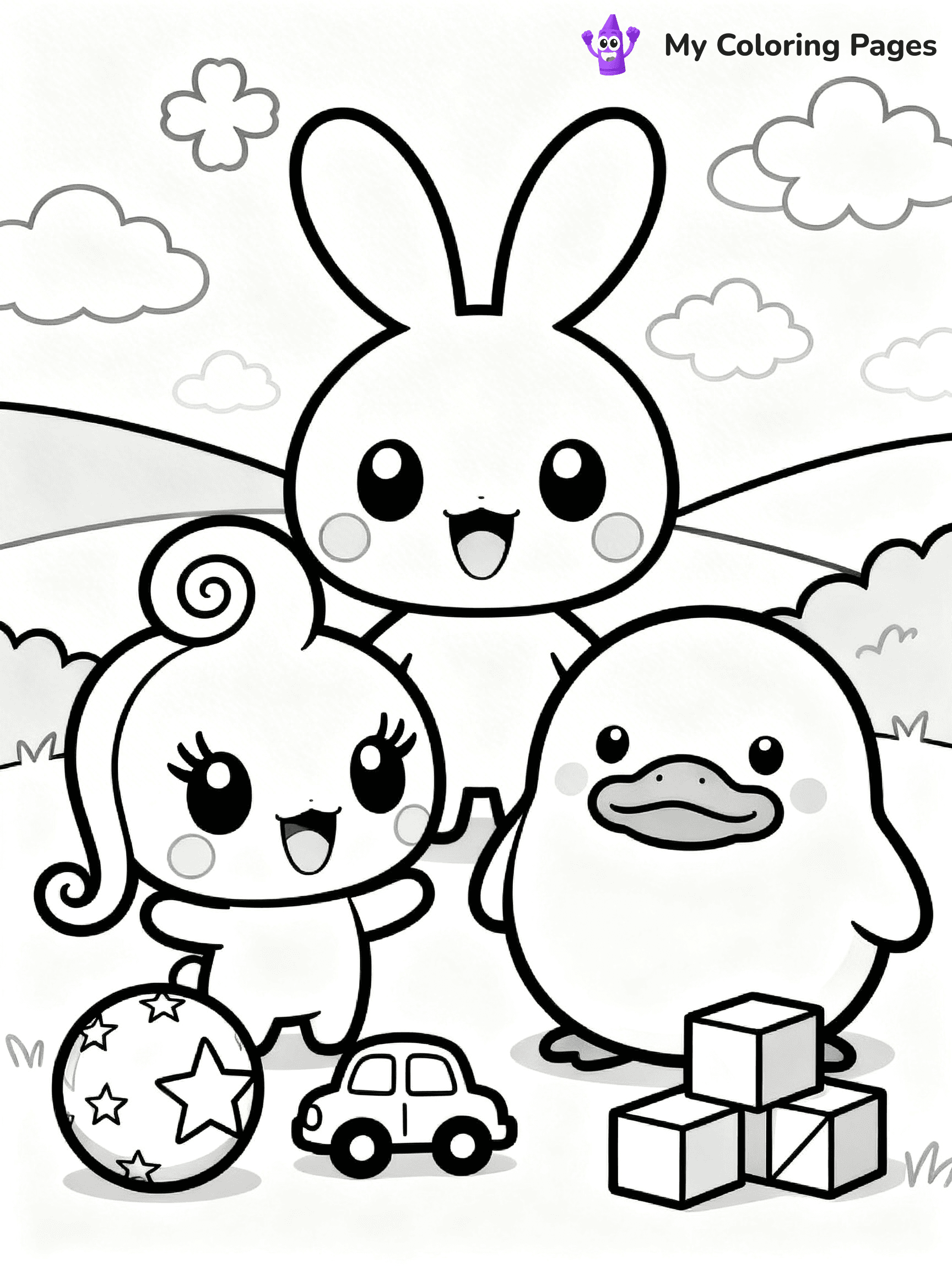 Tamagotchi Coloring Pages - 6