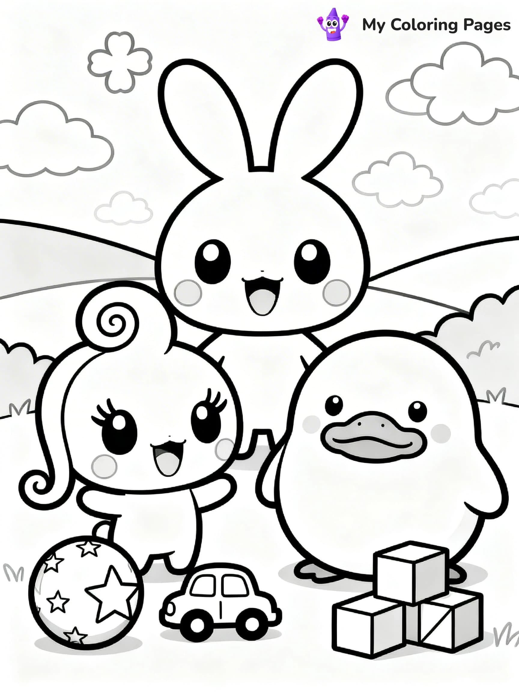 Tamagotchi Coloring Pages - 5
