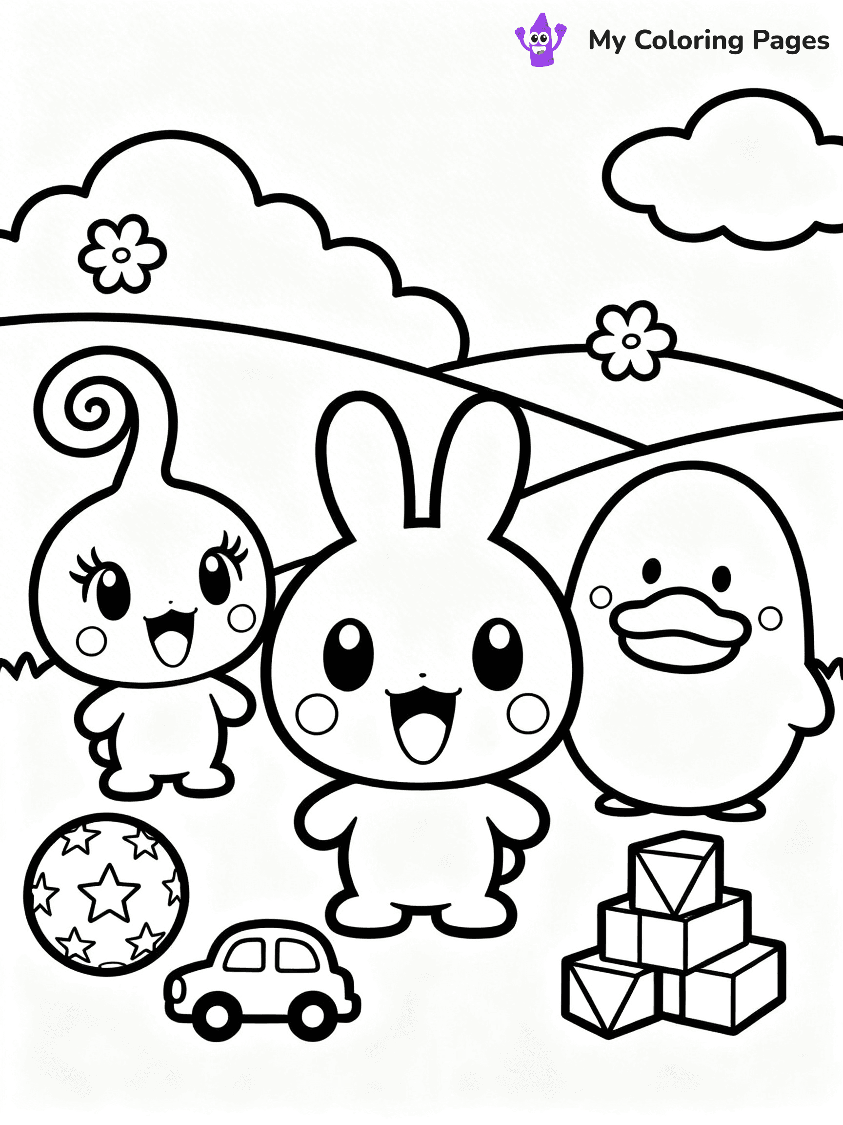 Tamagotchi Coloring Pages - 5