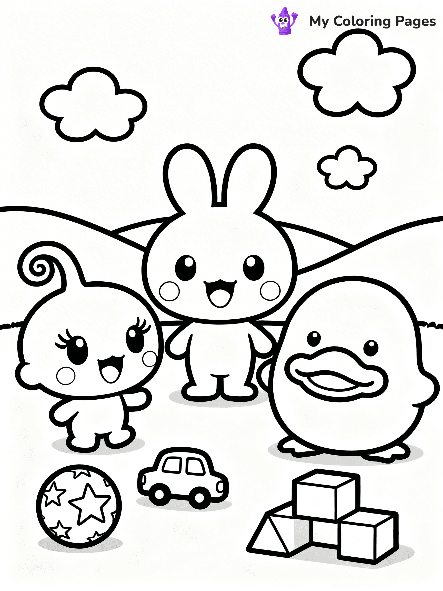 Tamagotchi Coloring Pages - 4