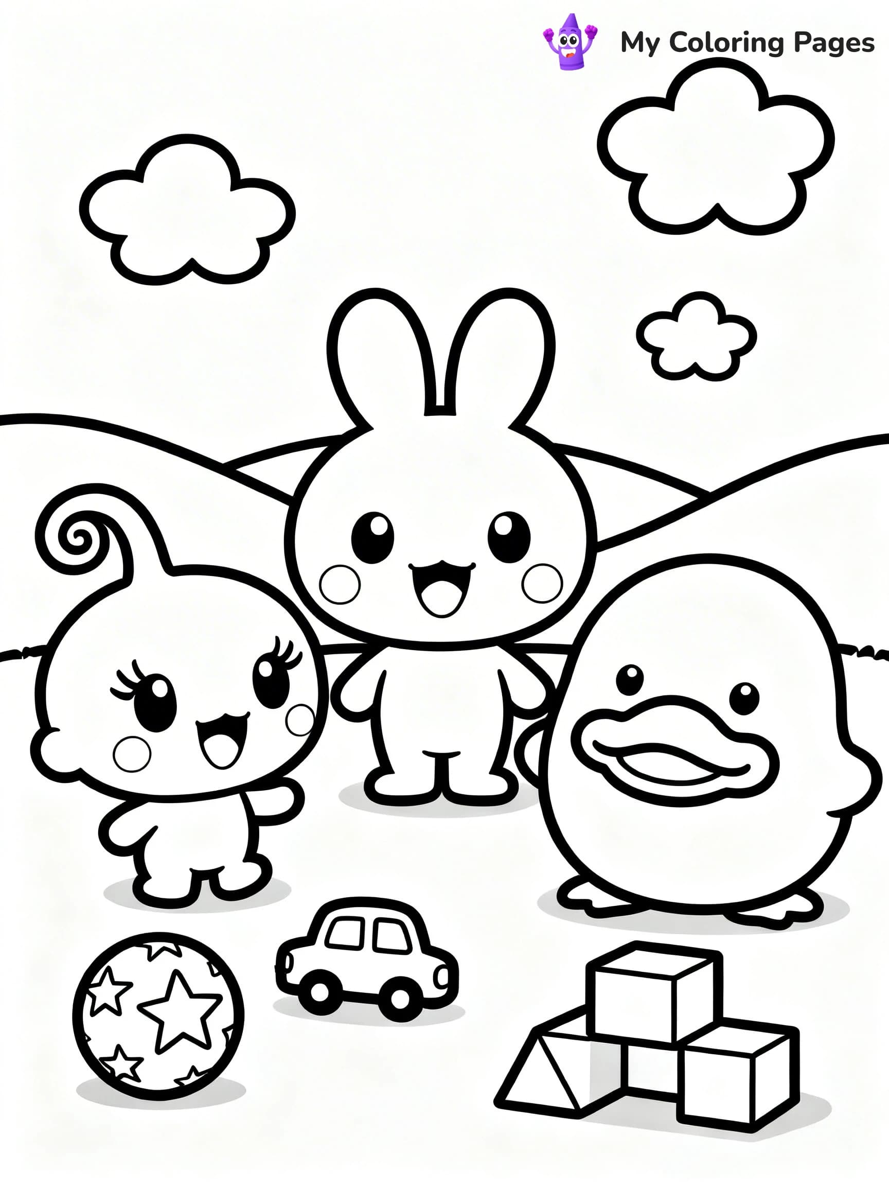 Tamagotchi Coloring Pages - 3